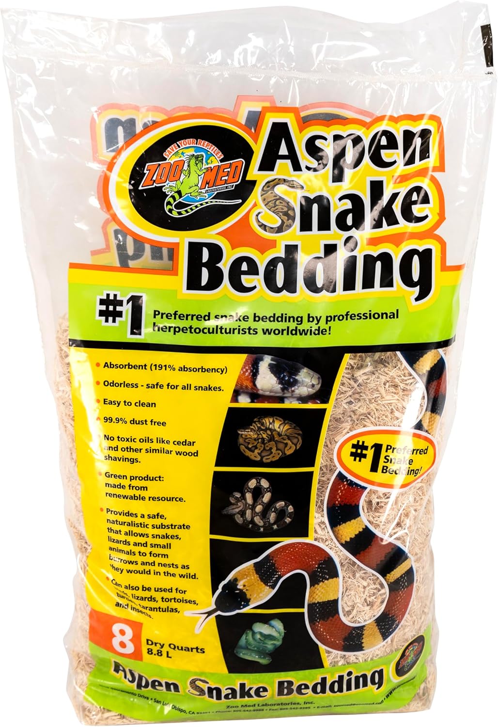 Zoo Med Aspen Snake Bedding 8qt - Image 2