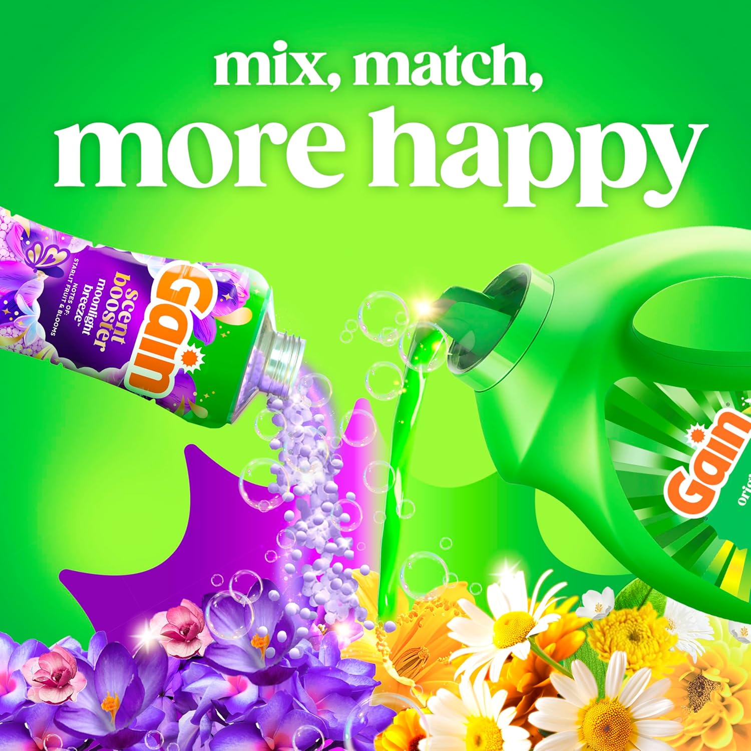 Gain Liquid Laundry Detergent, Freshness, Odor Defense, High Efficiency Washing Machine Liquid Laundry Soap, Original Scent, 132 fl oz, 100 Loads (Packaging May Vary) - Image 6