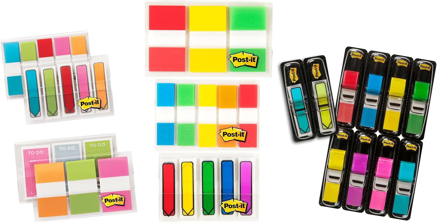 Post-it Flags and Tabs Value Pack, Ultimate Business and Study Pack, 956 Various Flags for Organization (683-AVP-SIOC) - Image 2