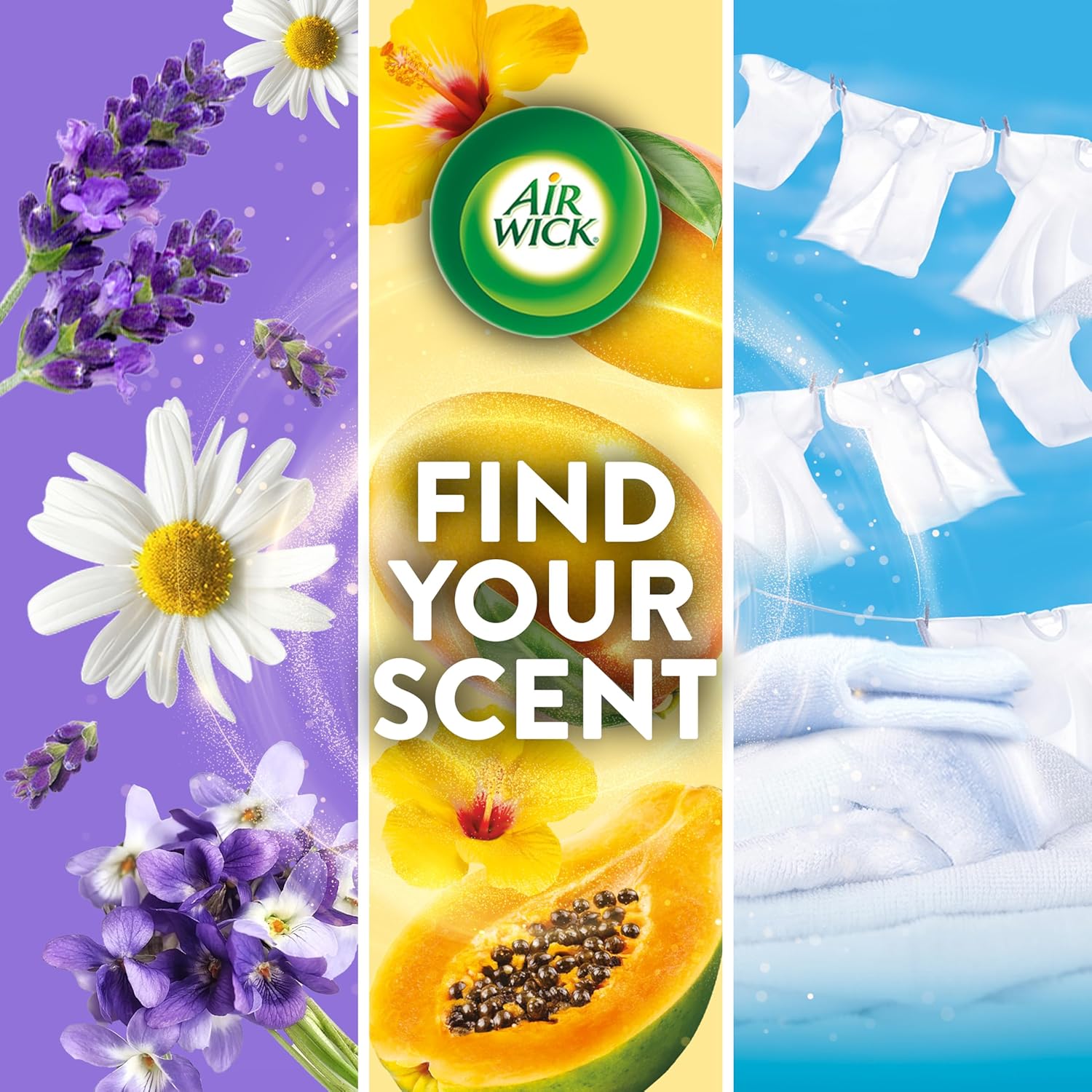 Air Wick Plug in Scented Oil Starter Kit, 2 Warmers + 6 Refills, Fresh Linen, Same Familiar Smell of Fresh Laundry, Eco Friendly, Essential Oils, Air Freshener - Image 6