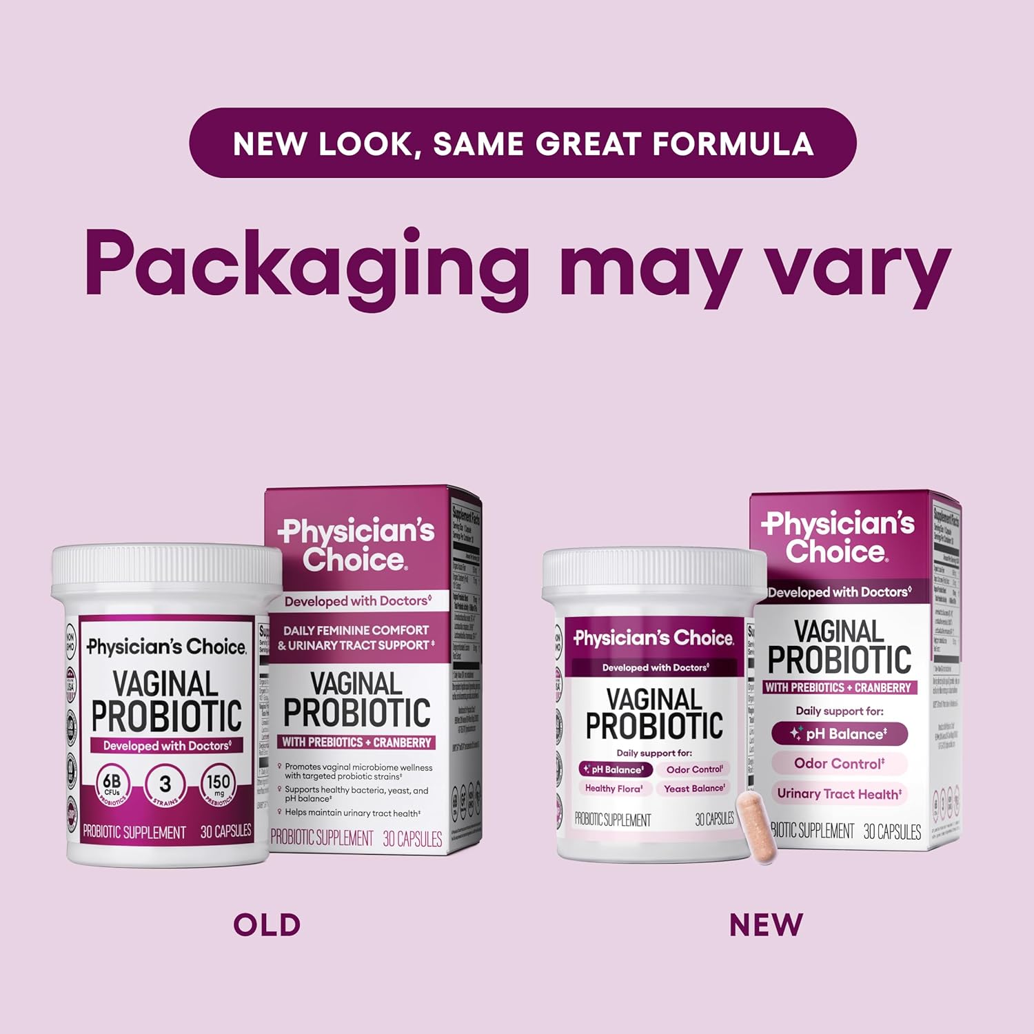 Physician's CHOICE Vaginal Probiotics for Women - pH Balance, Odor Control, Yeast Balance, Vaginal Flora & Feminine Health - 6B CFU with Organic Prebiotics and Cranberry Extract - 30 CT - Image 9