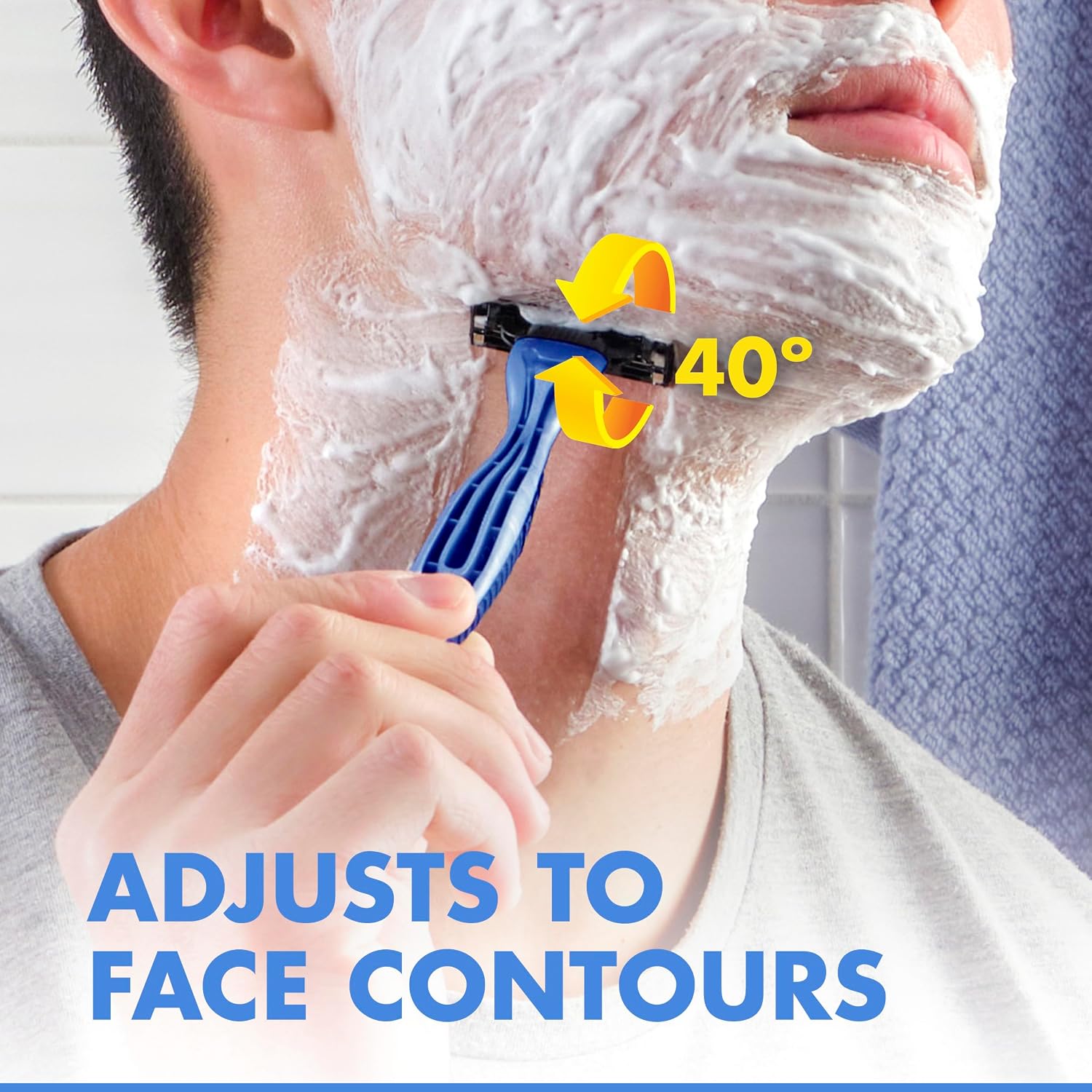 Gillette Mach3 Men's Disposable Razors, 3 Count - Image 6