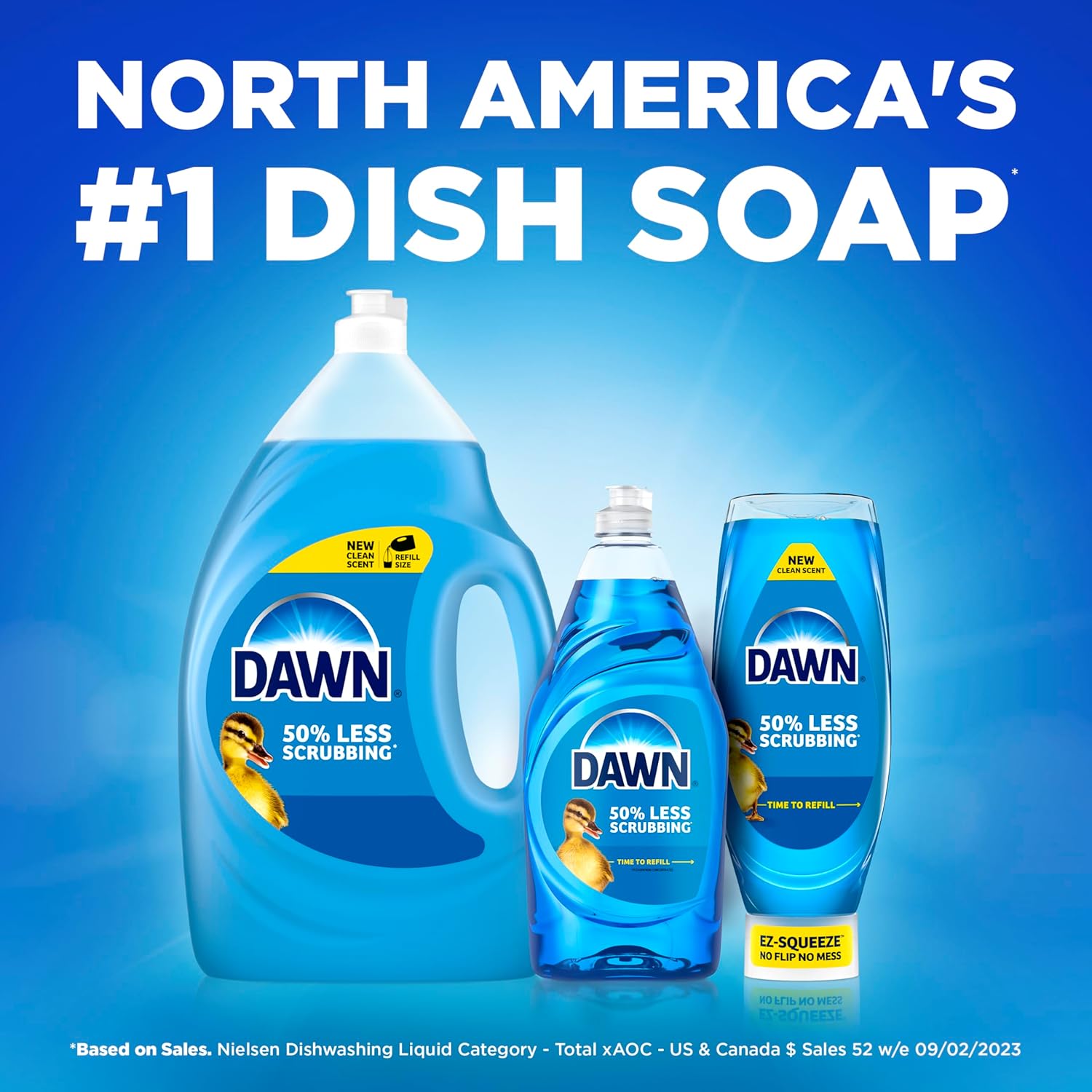 Dawn Gentle Clean EZ-Squeeze Dishwashing Liquid Dish Soap, Pomegranate and Rose Water Scent 24.3 fl oz - Image 8