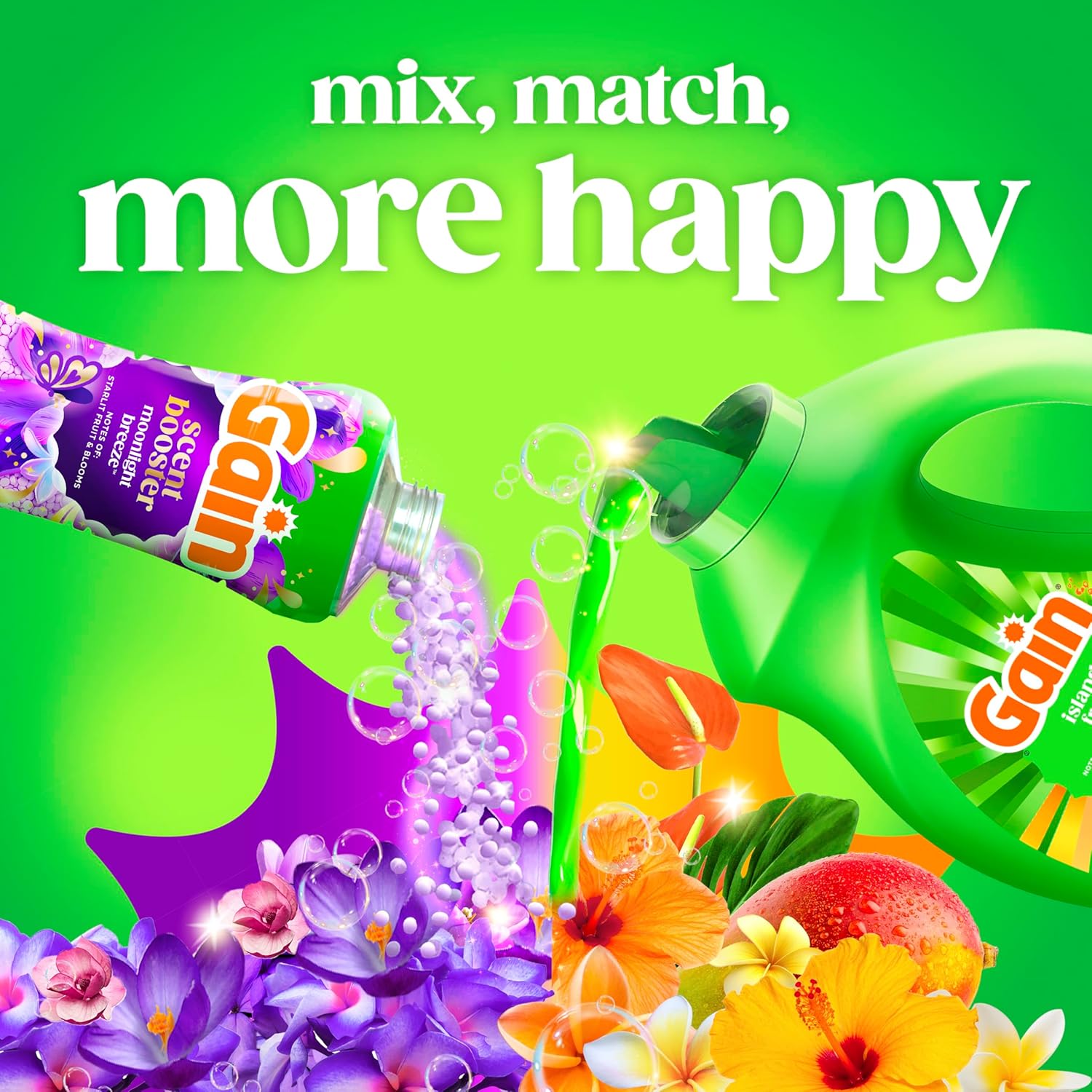 Gain Liquid Laundry Detergent, With Odor Defense, Island Fresh Scent, Laundry Soap For HE Washing Machines, 132 fl oz, 100 Loads (Packaging May Vary) - Image 8