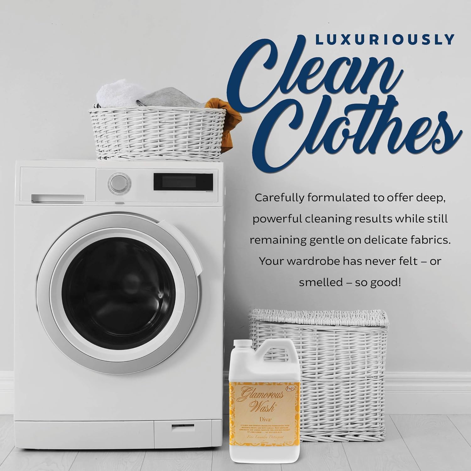 Tyler DIVA Glamorous Wash Laundry Detergent- 64oz - With Olivi Stain Remover Pen - Fresh Scented Sachet - Laundry Detergent - For Washing Clothes, Linen, Lingerie, Expensive Fabric, Sheets - Image 4