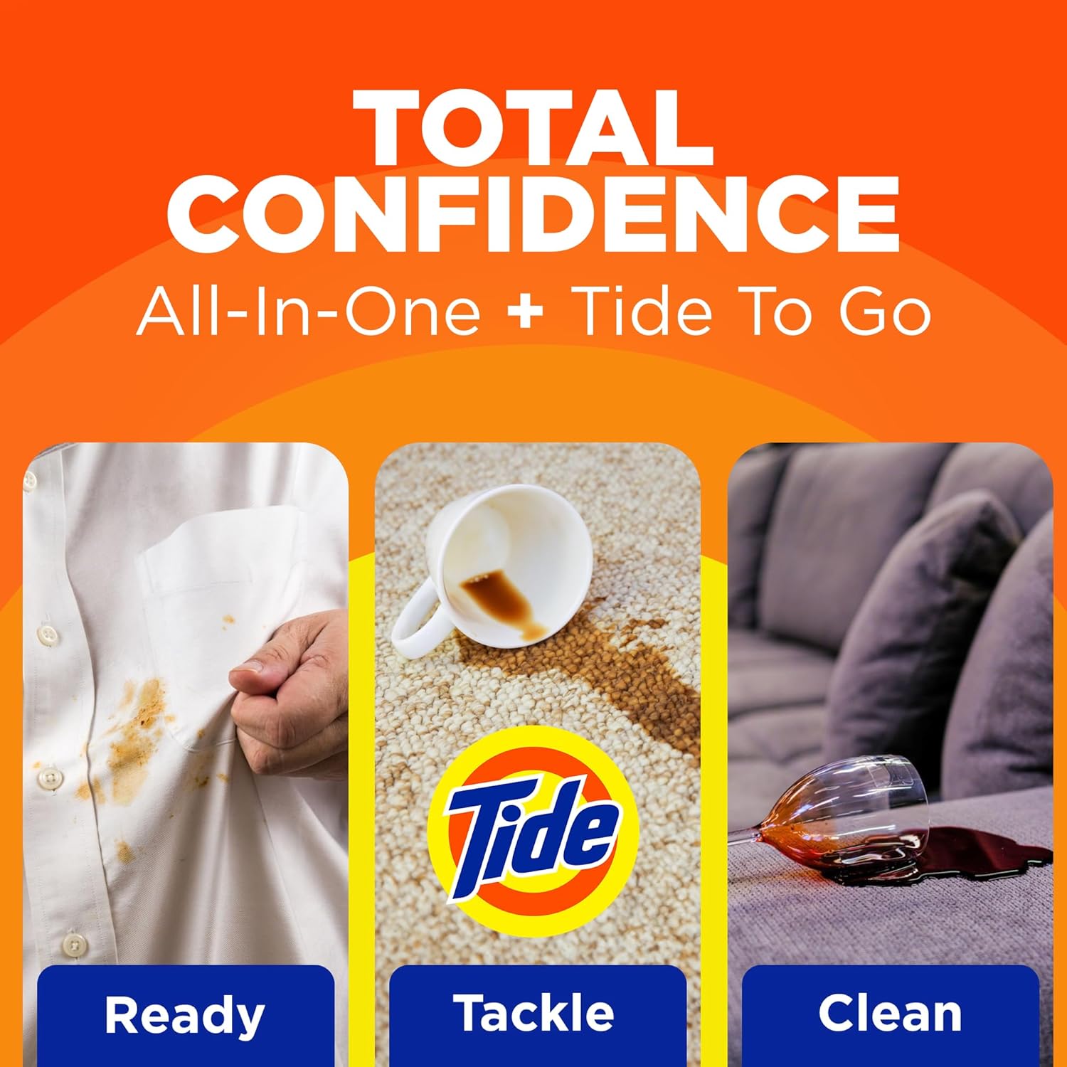 MADE BY NEHEMIAH Tide Rescue Laundry Stain Remover Spray with Oxi + Travel Size Tide To Go Pen, Spot Remover for Clothes, Fabric, Upholstery, Carpet, Grease & More Tough Stains- 22 Fl Oz + 1 Stain Pen - Image 4