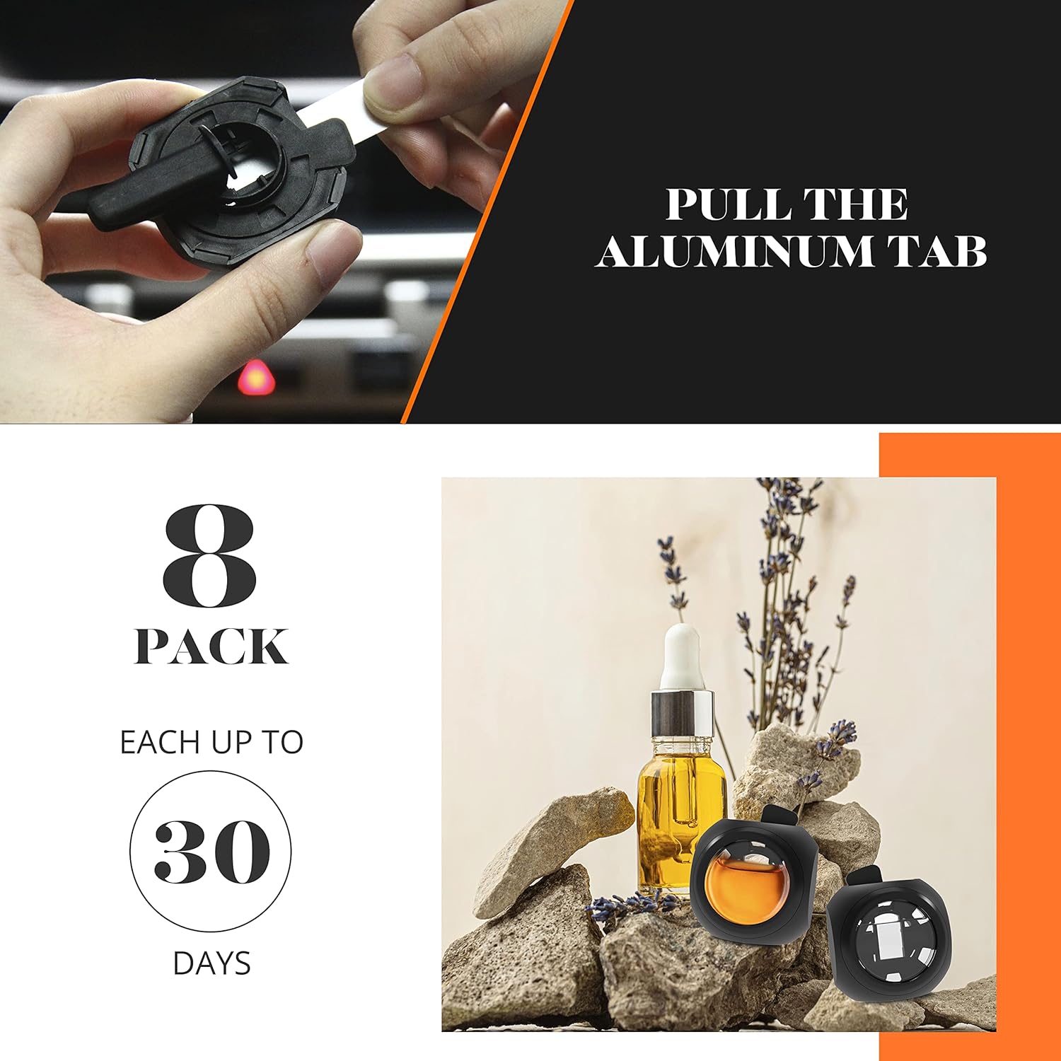 DRIVEJOY Car Air Freshener Vent Clips, 8 PK, 6 Hawaiian, 2 New Car, Car Fresheners for Men Women, Up to 240 Days, Natural Odor Eliminator - Image 3