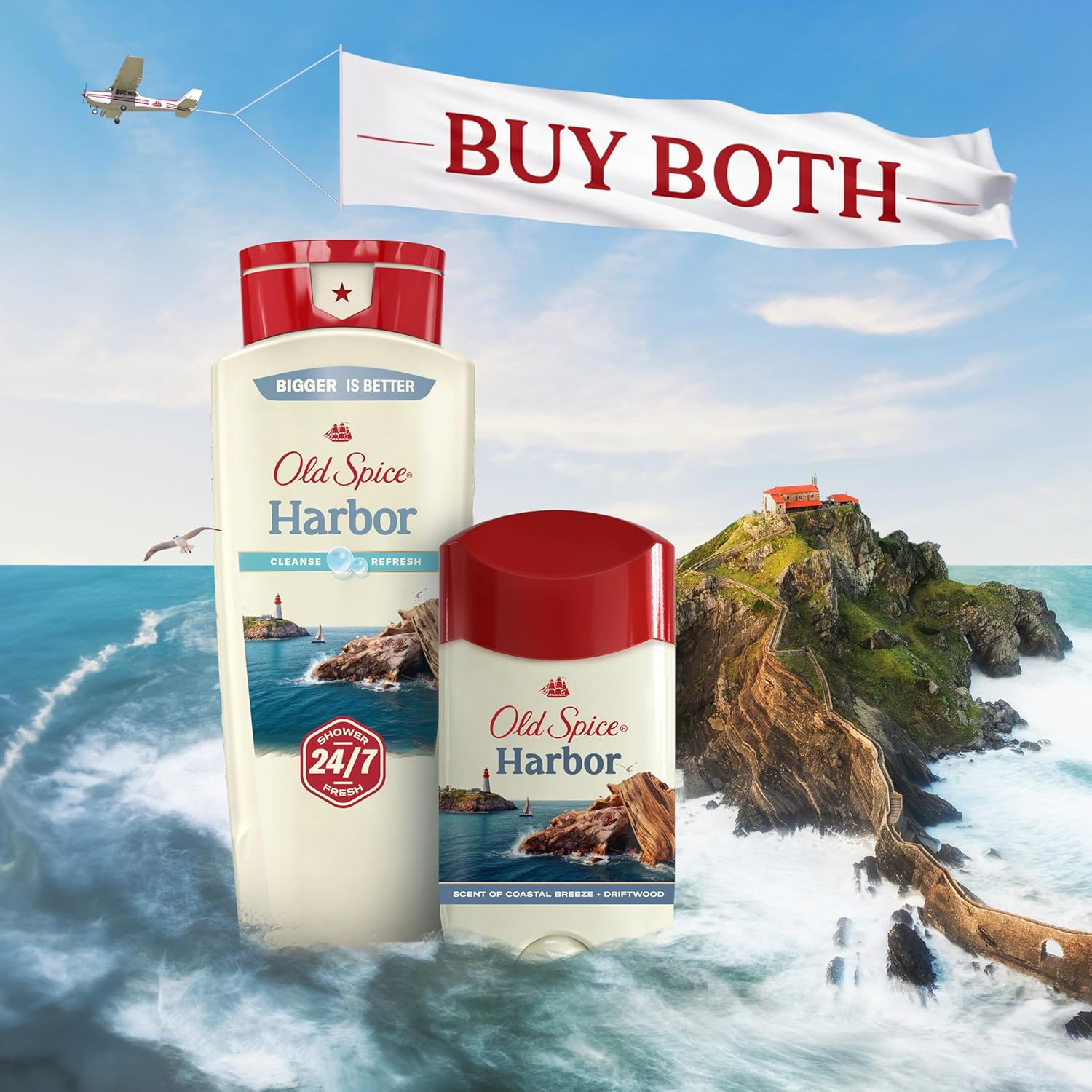 Old Spice Antiperspirant & Deodorant for Men, 24/7 Sweat & Odor Protection, 24/7 Freshness with Long Lasting Scent, Gentle on Skin, Dry Feel, Harbor with Coastal Breeze Scent, 2.6 oz (Pack of 3) - Image 9