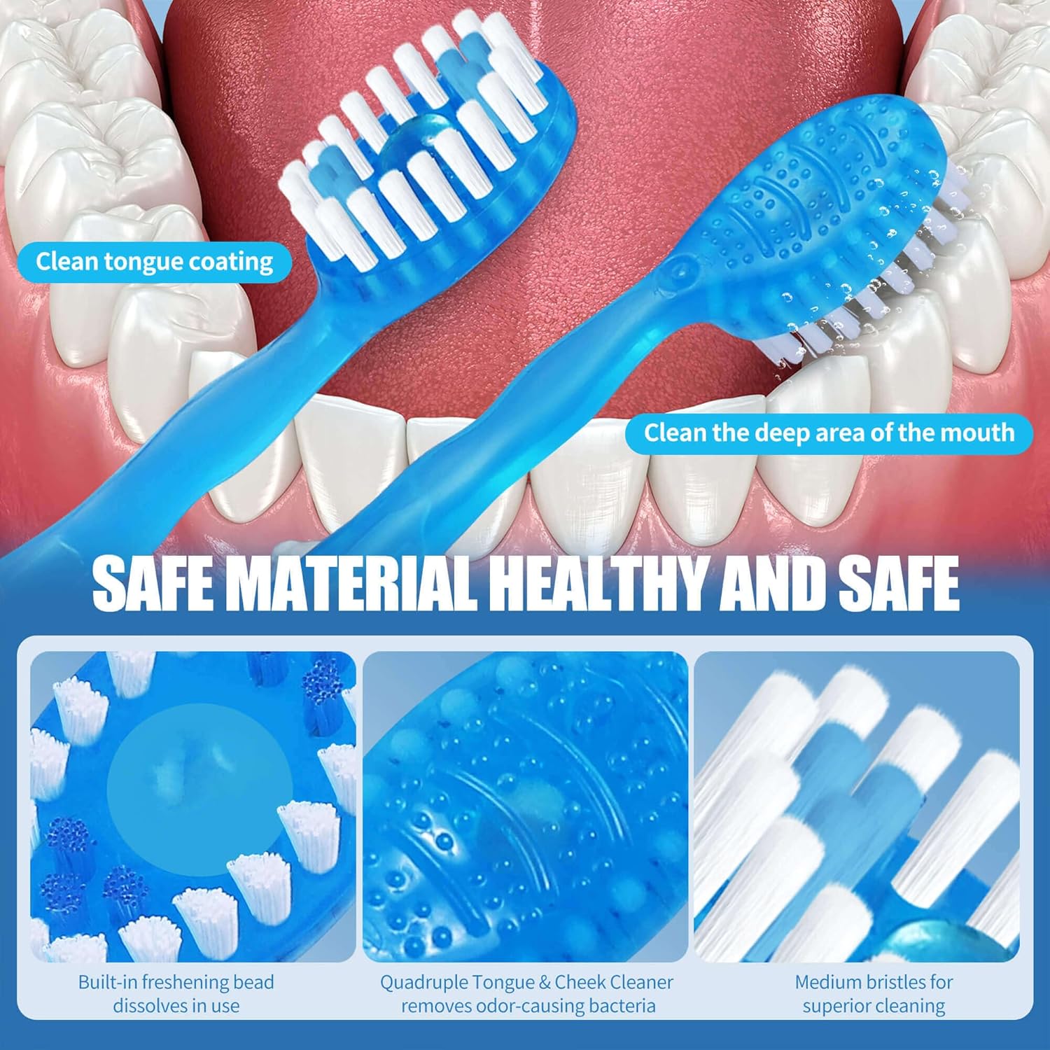 36 Pack Mini Disposable Toothbrushes – 5-in-1 Prepasted Travel Toothbrush with Toothpaste Floss & Pick for Hotel Camping Flight Car Guest Use – 9ct per Portable Case Essentials for Women Men Kids - Image 6