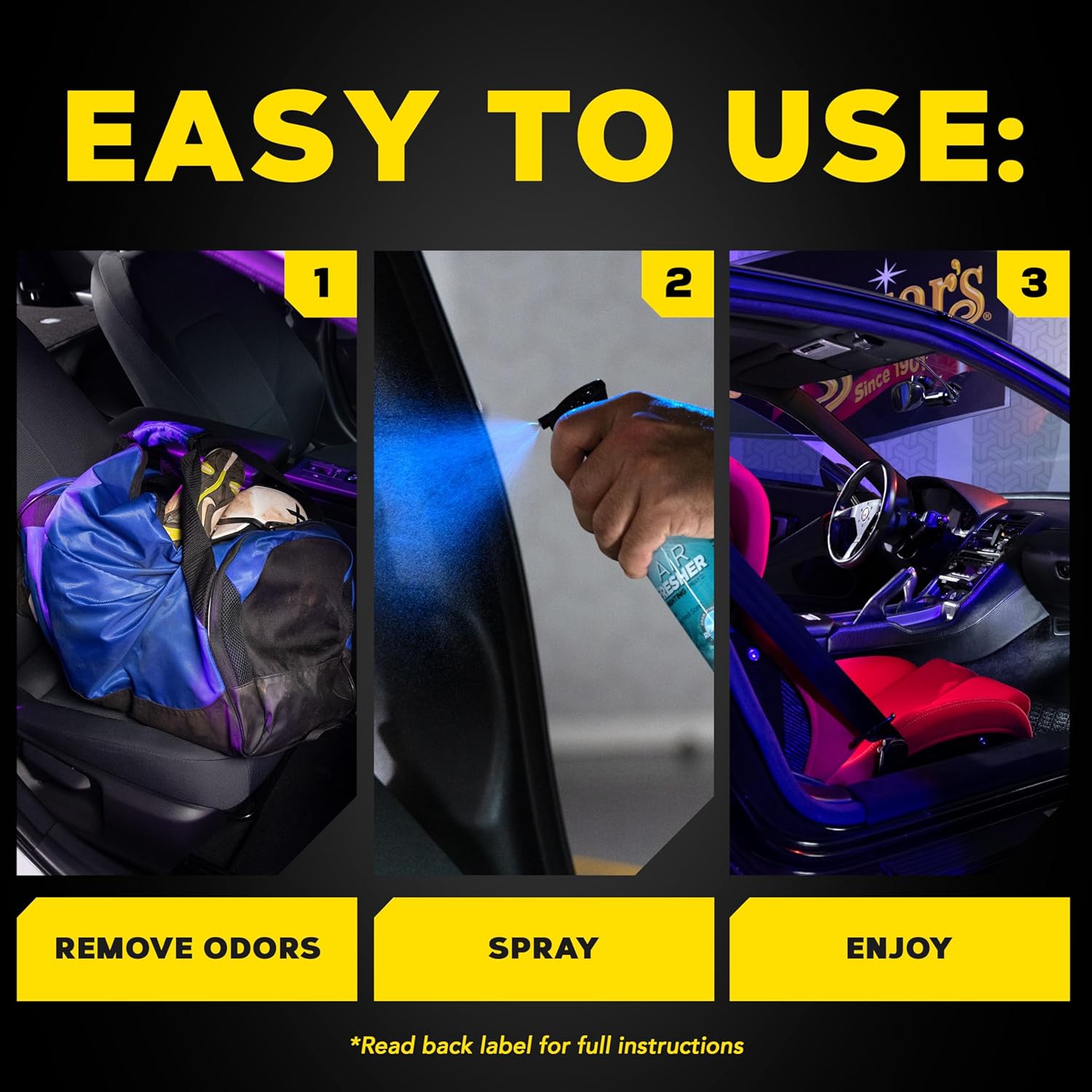 Meguiar’s Air Re-Fresher Odor Fighting Spray - New Car Scent - Convenient Car Air Freshener that Instantly Fights Odors and Leaves Behind a Long-Lasting New Car Scent, 8 Oz Trigger Spray - Image 7