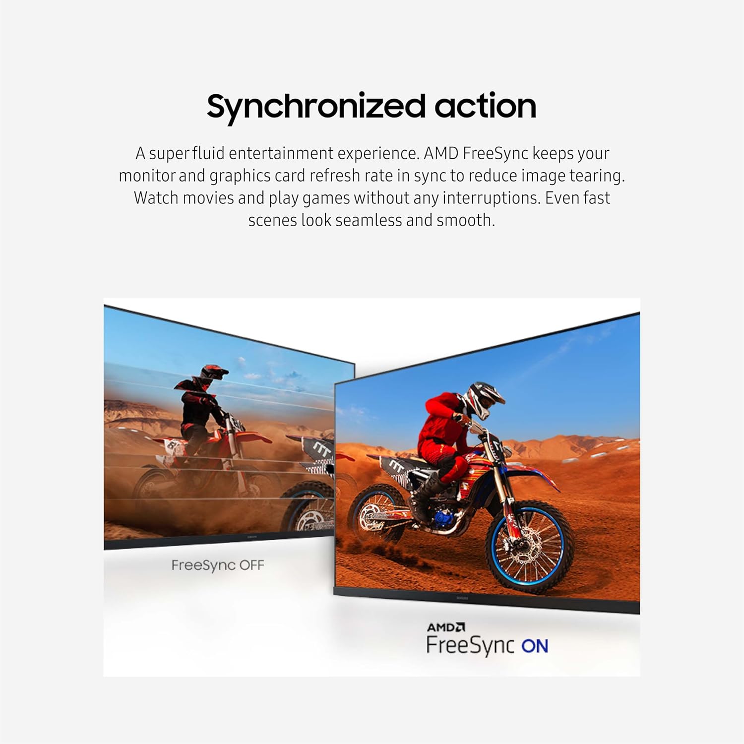 Samsung 32-Inch Flat Computer Monitor, 75Hz, Borderless Display, AMD FreeSync, Game Mode, Advanced Eye Care, HDMI and DisplayPort, LS32B304NWNXGO, 2024 - Image 6