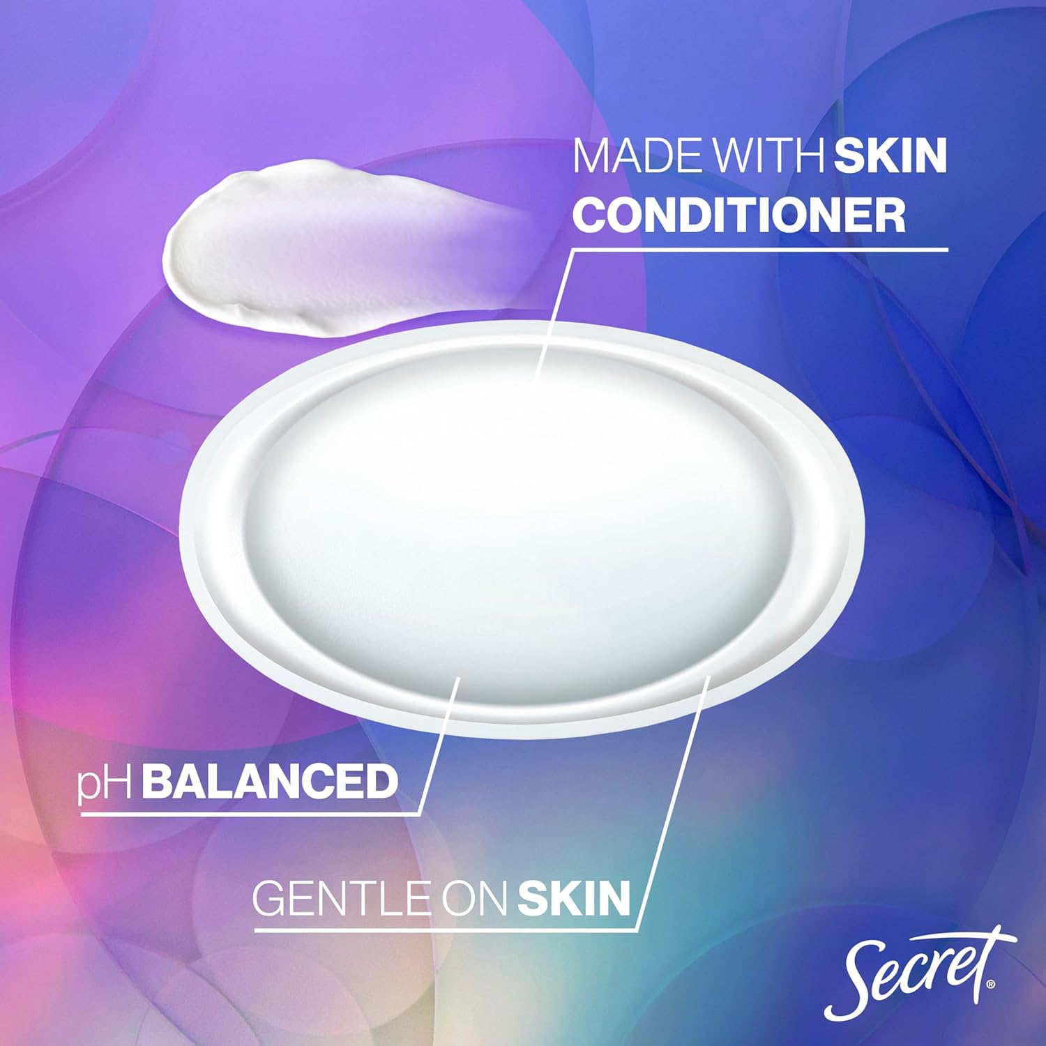 Secret Fresh Antiperspirant Deodorant for Women, 72hr Breathable Sweat & Odor Protection, Instant Freshness & Gentle, PH Balancing Minerals, Invisible Solid, Sweet Nectarine Scent, 2.6 oz - Image 5