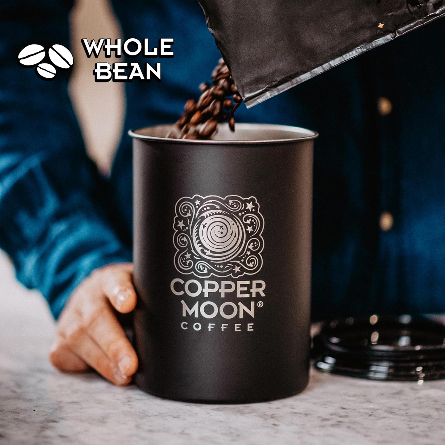 Copper Moon Dark Roast Whole Bean Coffee, Sumatra Blend, 2 Lb - Image 6