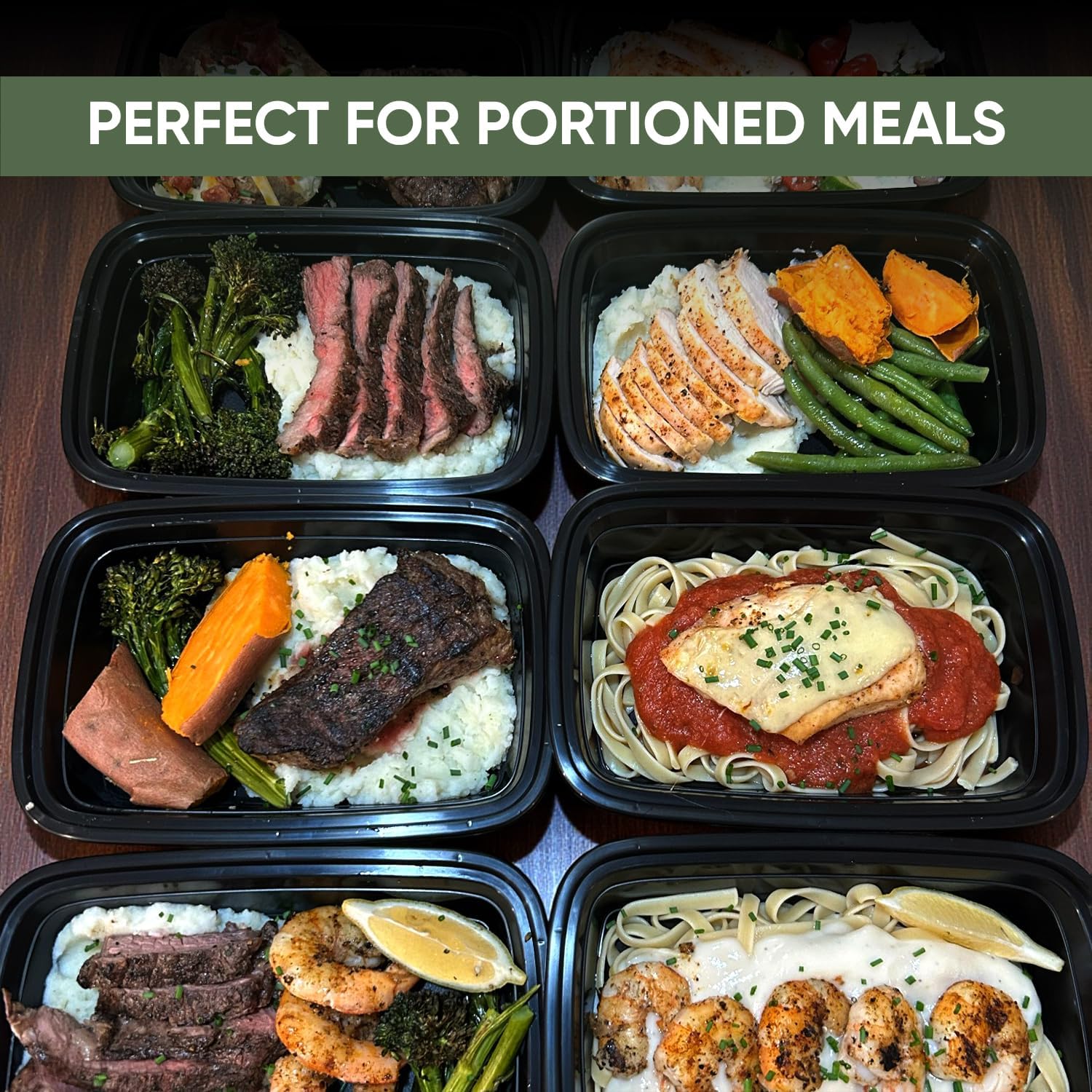 50 Pack (100 Piece) 28 oz Meal Prep Containers Reusable BPA Free Leakproof Stackable Food Storage Containers with Lids, Microwave & Dishwasher Freezer Safe To Go Bento Box Style Take Out Clear Plastic - Image 7