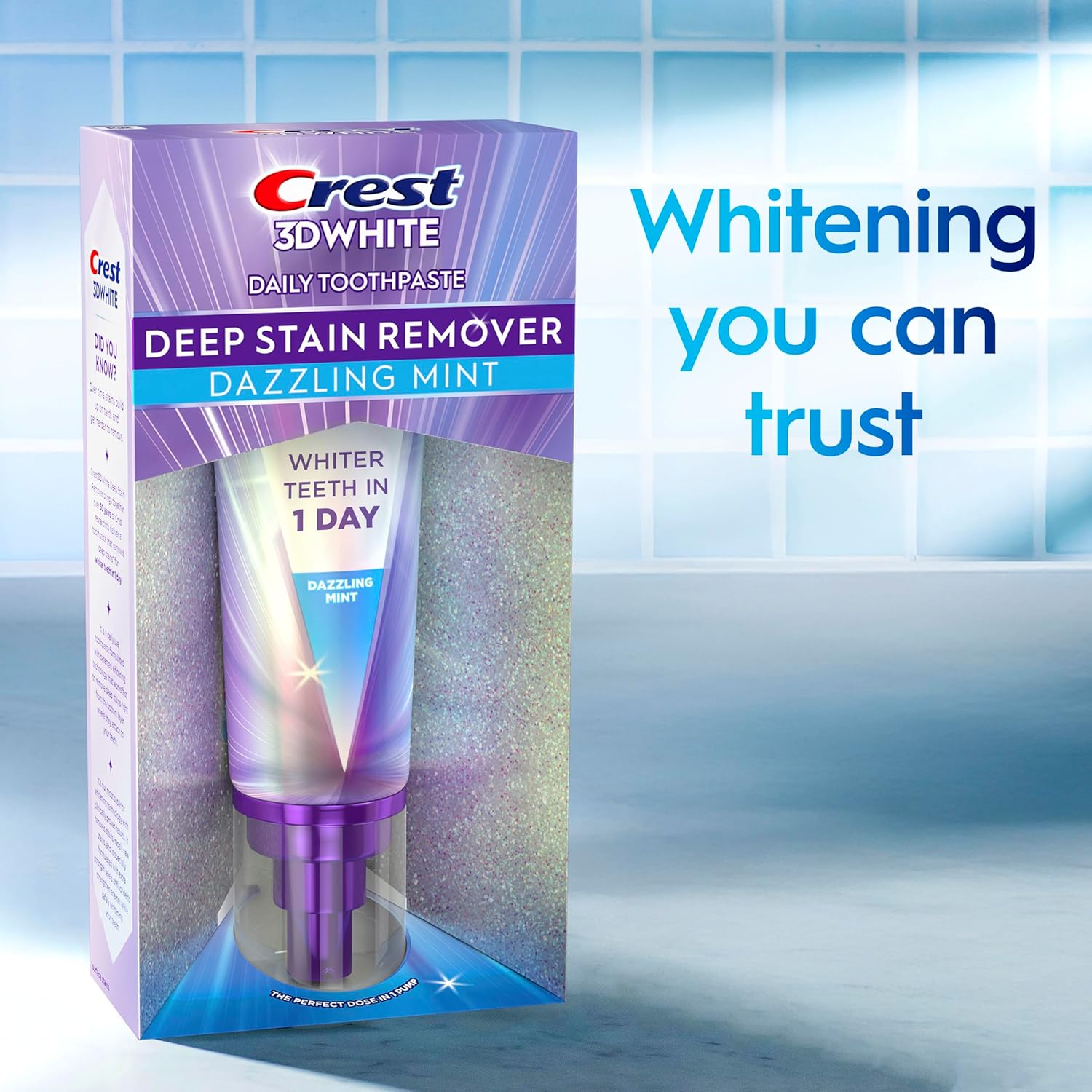 Crest 3DWhite Brilliance Deep Stain Remover Dazzling Mint Toothpaste - 3.1oz - Image 12