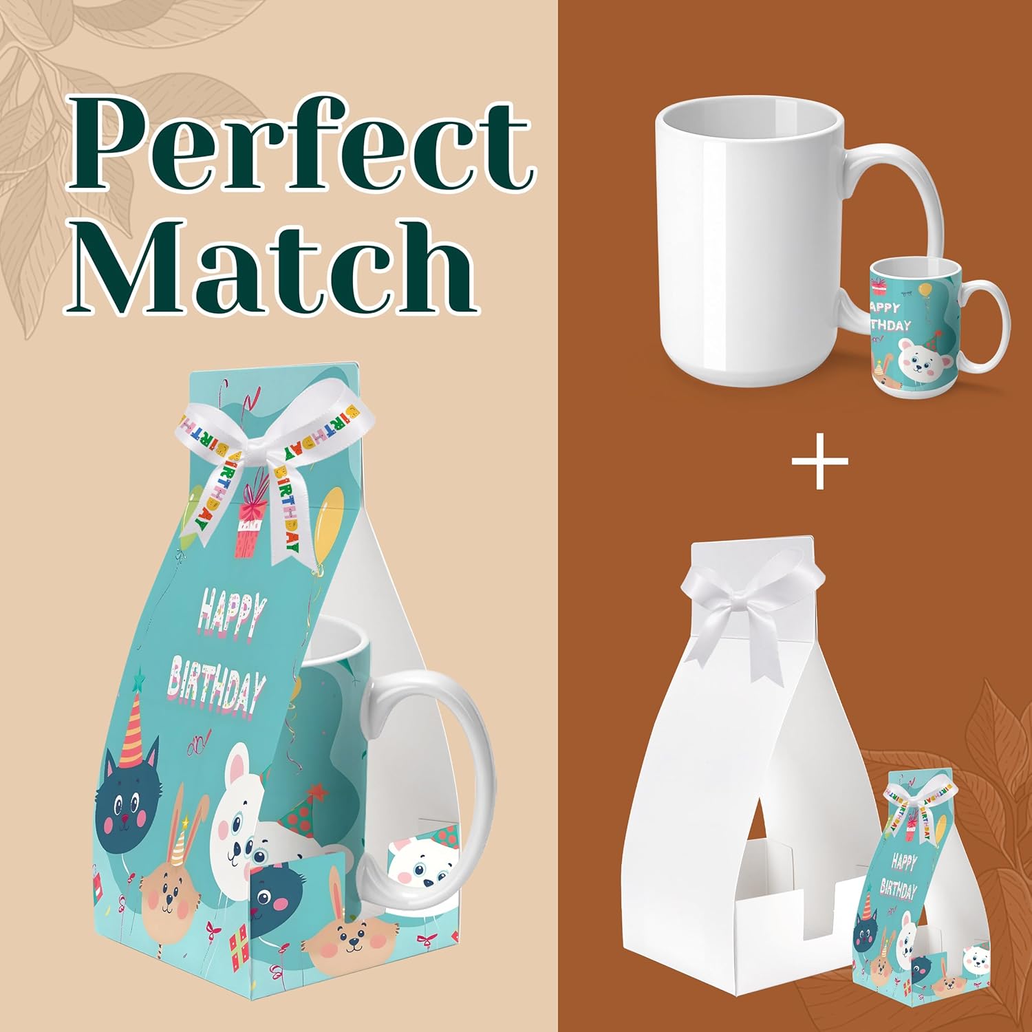 Joyclub Graduation Gifts 12 Set Sublimation Mugs Blank 15 oz Coffee Mugs Bulk White Ceramic Cups with Handle Tazas Para Sublimar for Coffee Latte Tea Milk Soup DIY Gifts - Image 7
