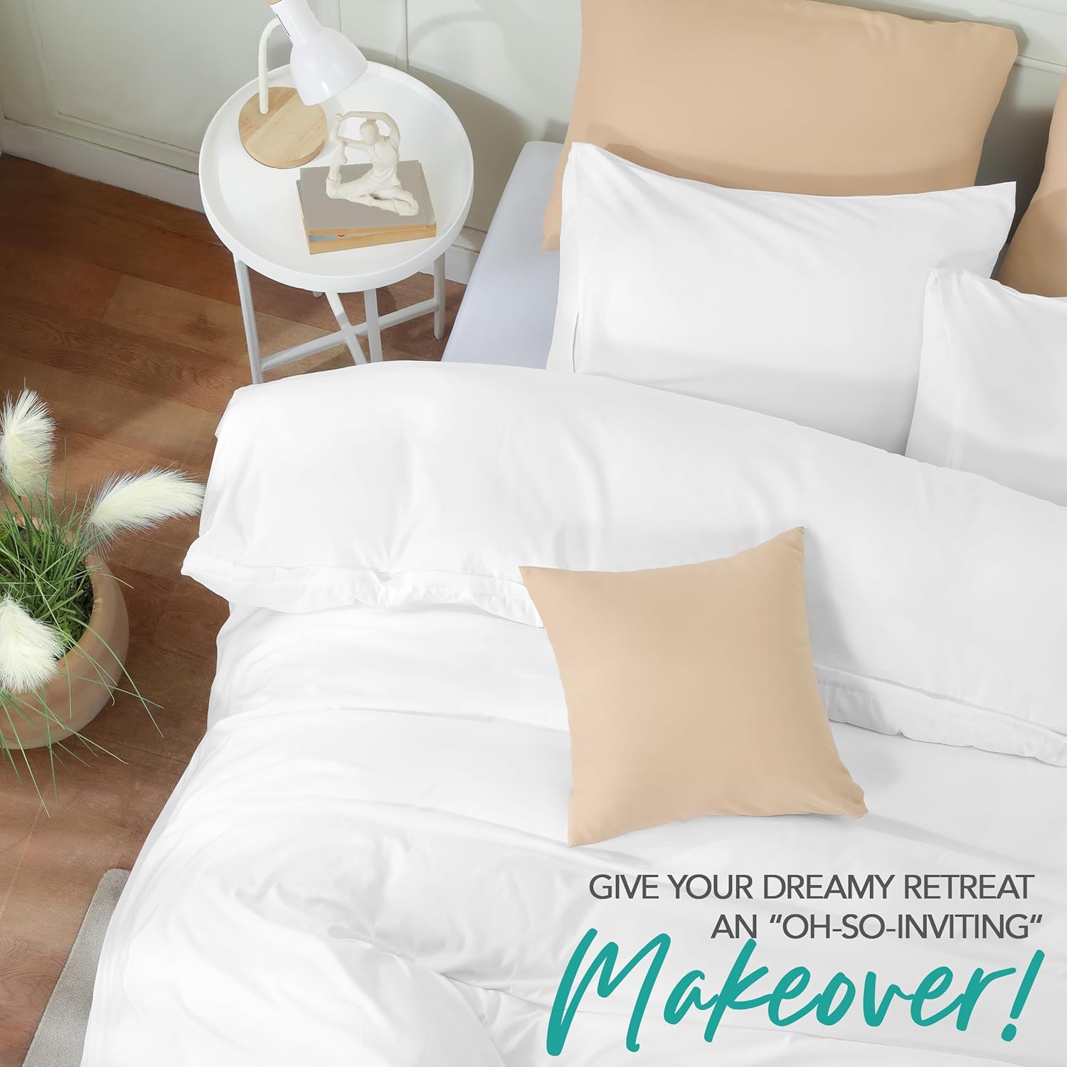 Utopia Bedding Duvet Cover Set with Pillowcases - 3 Pieces Bedding Duvet Cover with Zipper Closure - 1 Duvet Cover with 2 Pillowcases - Soft Brushed Microfiber (Queen, White) - Image 5