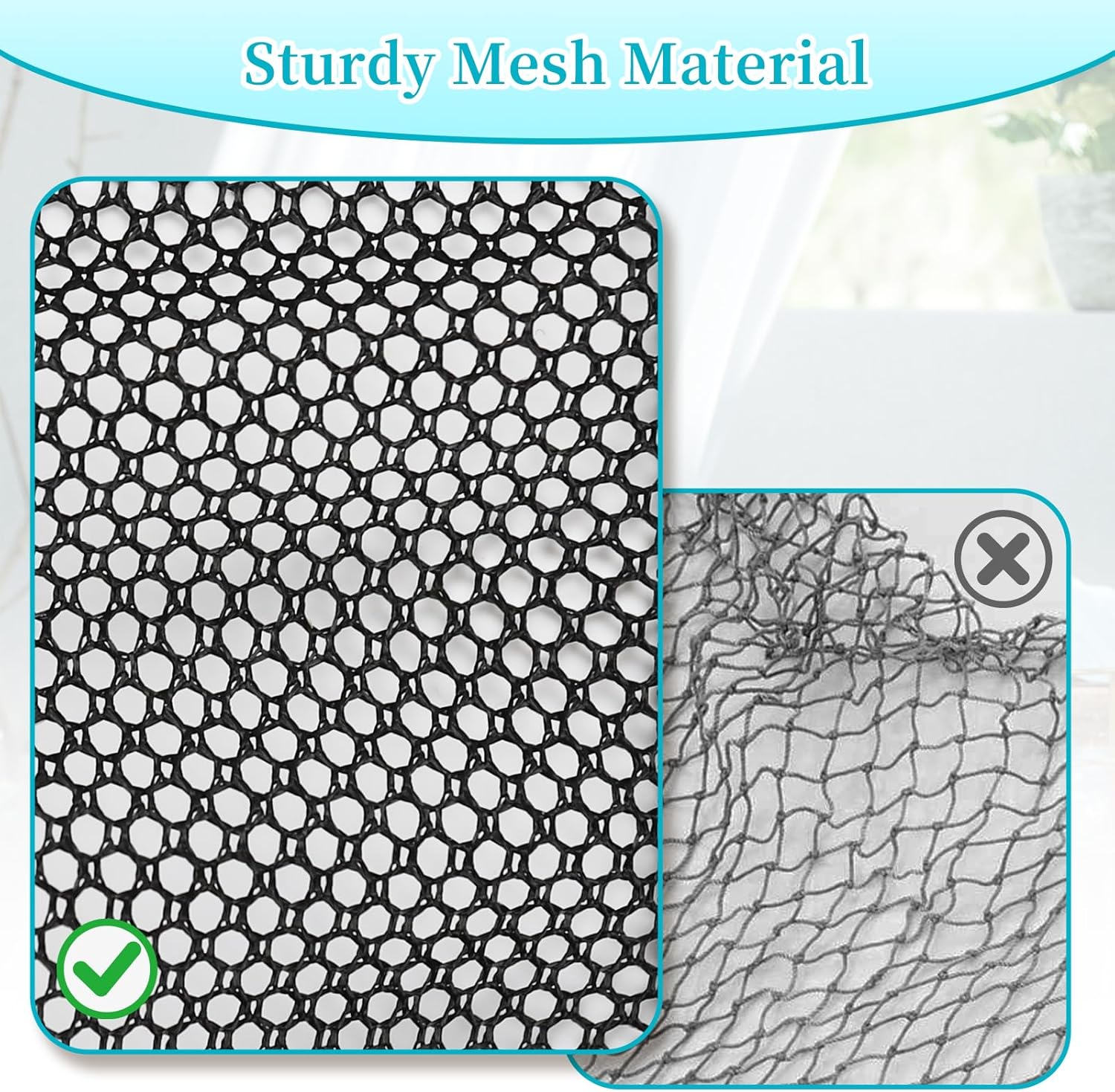Mesh Shower Caddy Portable, Toiletry Bags for Travel, Hanging Shower Organizer Tote Bag for College Dorm Students Girls Boys, Dry and Wet Separation with Metal Hook - Image 6