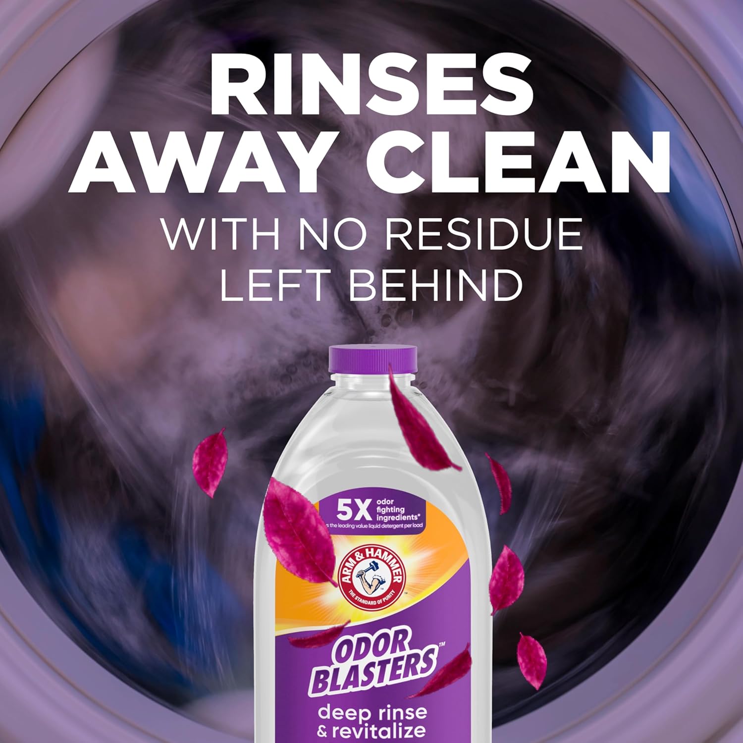 ARM & HAMMER Odor Blasters Deep Rinse and Revitalize Fabric Rinse, Laundry Additive, Eliminates Sweat and Musty Odors, Fresh Escape Scent, 50 fl oz - Image 10