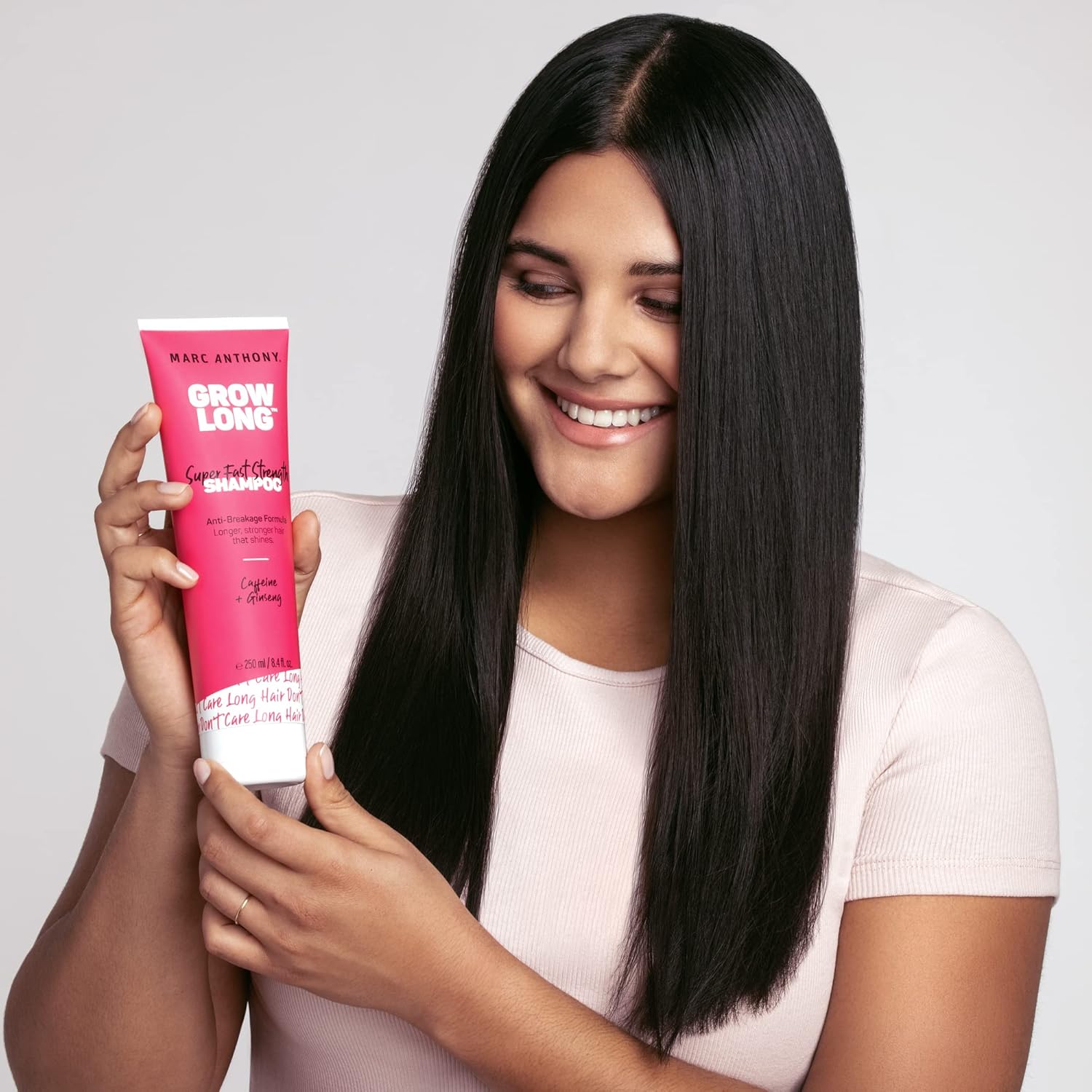 Marc Anthony Strengthening Biotin Shampoo, Grow Long Anti-Frizz, Anti-Breakage & Nourishing Formula For Split Ends - Vitamin E, Caffeine & Ginseng for Dry & Damaged Hair - Image 5