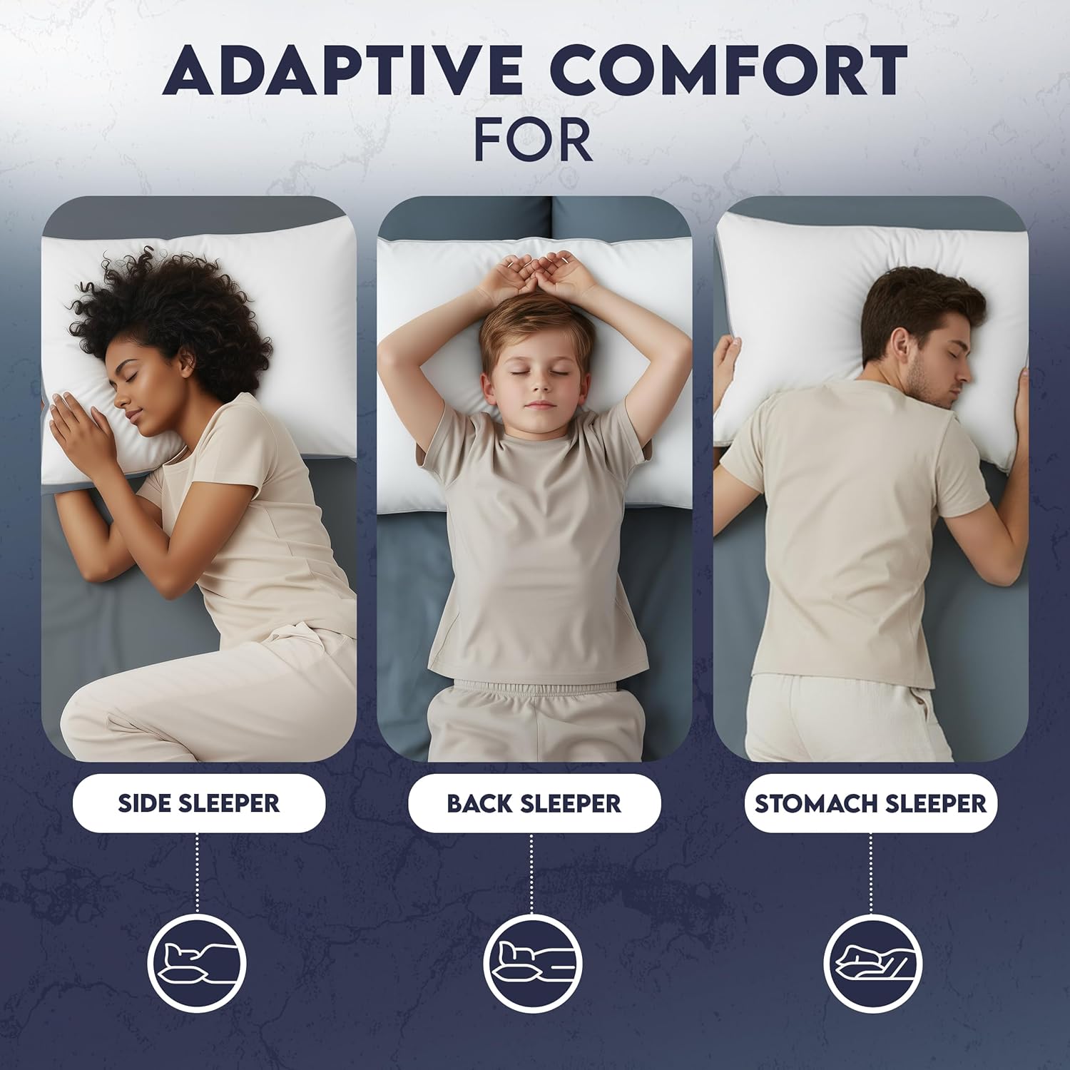 Utopia Bedding Bed Pillows for Sleeping King Size (Grey), Set of 2, Soft & Fluffy Pillow with Down Alternative Filling, Cooling, Hotel Quality, Gusseted Pillow for Back, Stomach or Side Sleepers - Image 7