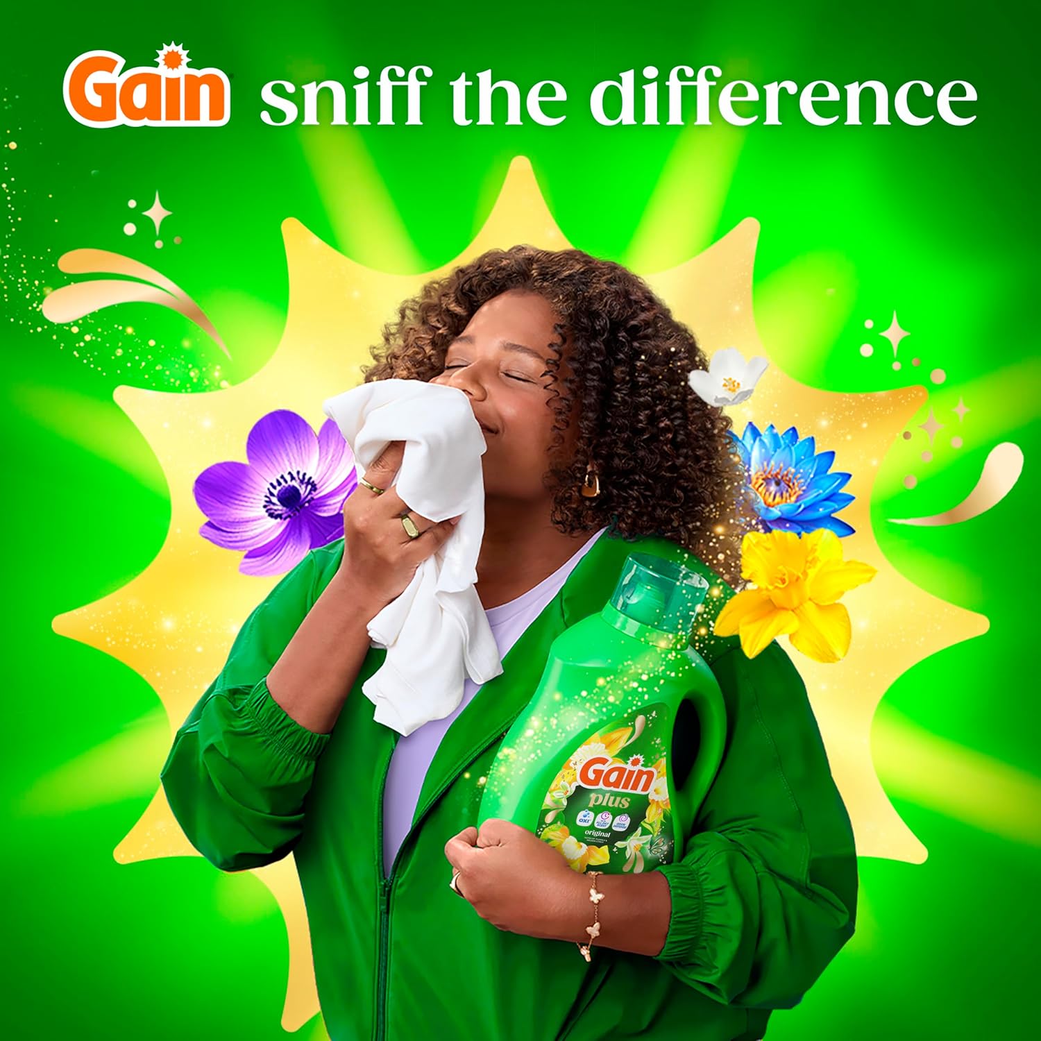 Gain Plus Liquid Laundry Detergent, Cleaner, Fresher, Now with Oxi, Original Scent, 170 fl oz, 129 Loads - Image 10