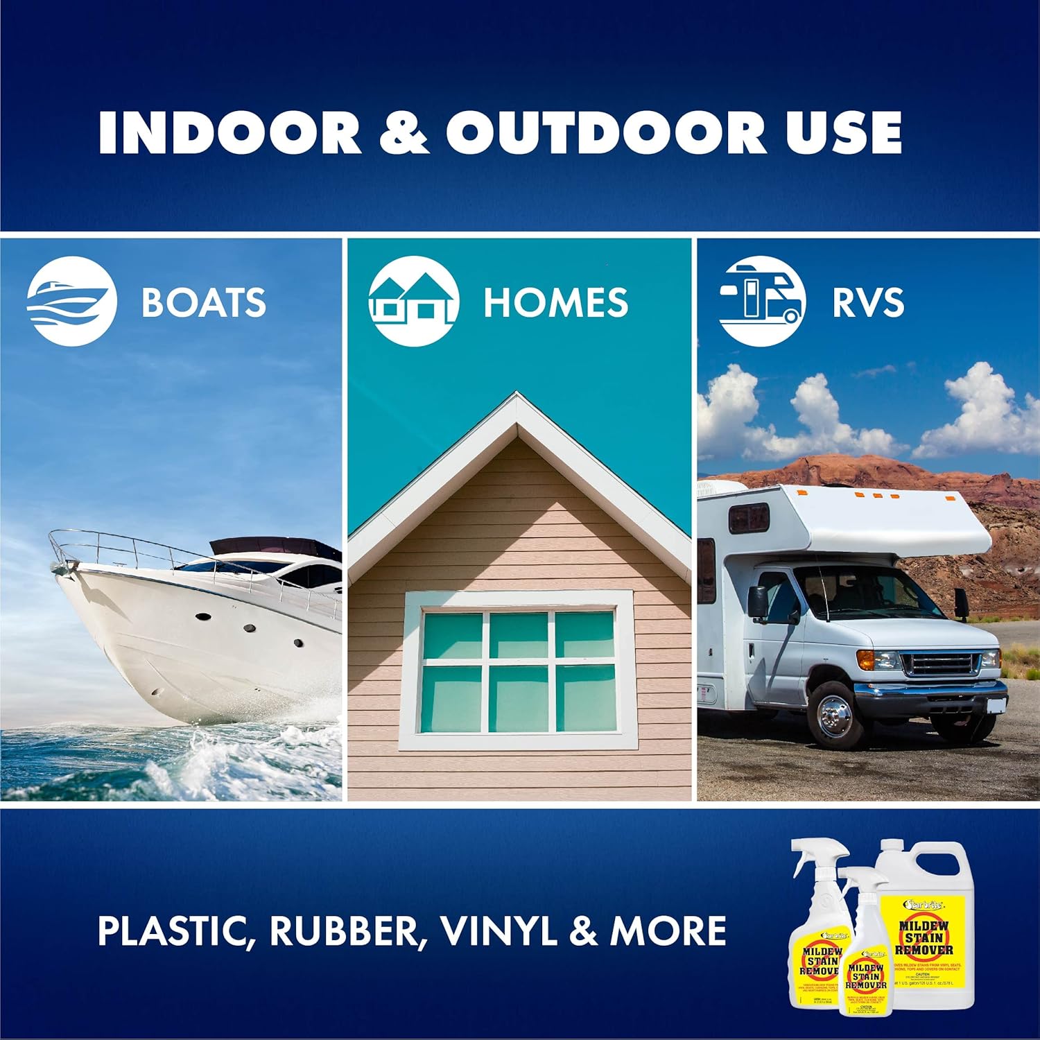 STAR BRITE Professional-Grade Mildew & Mold Stain Remover + Cleaner - Instant Contact Stain Removal, Ideal for Marine & Outdoor Upholstery - Image 6