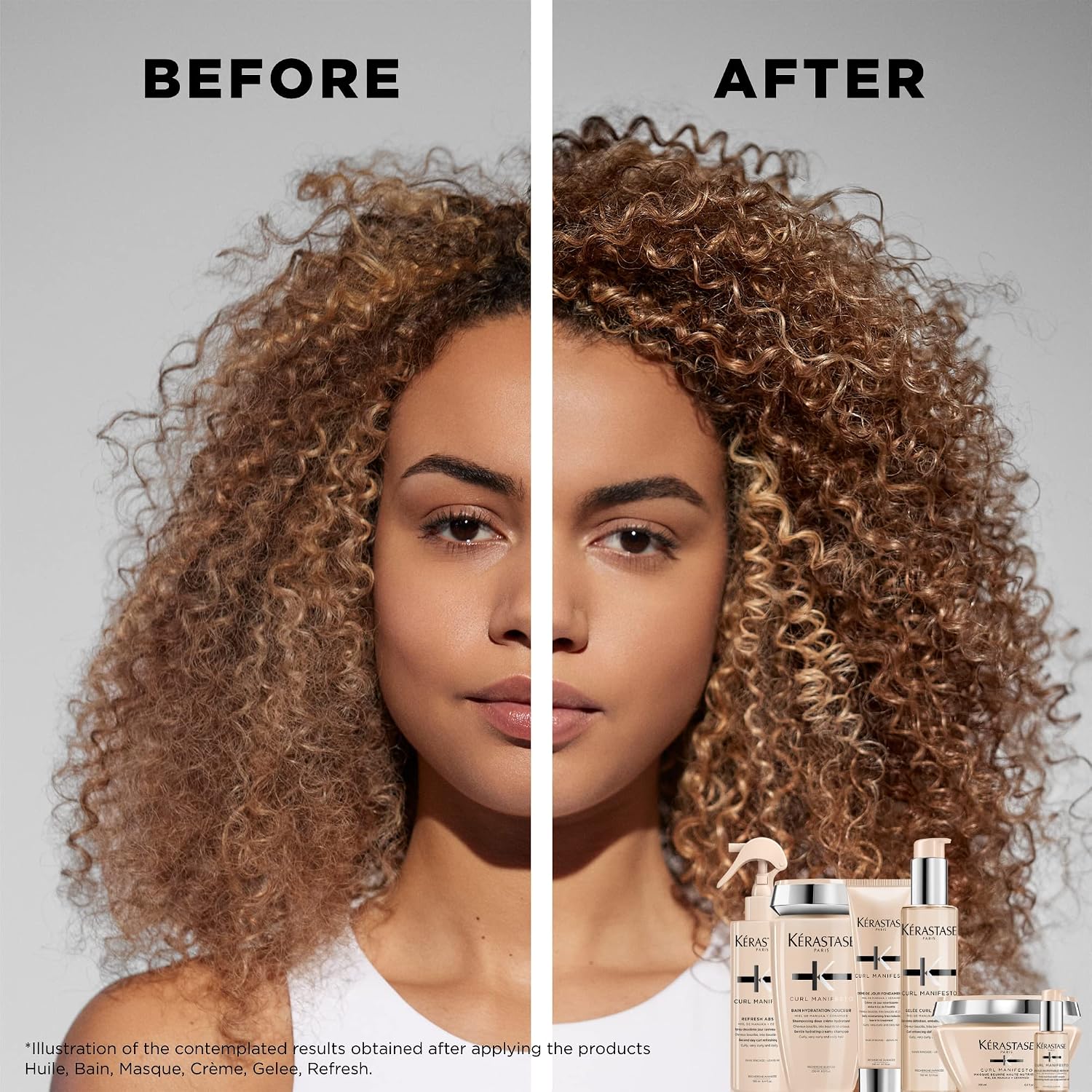 KÉRASTASE Curl Manifesto Hydratation Essentielle Conditioner, Lightweight Conditioner, Detangles, Smooths & Prevents Frizz for All Wavy, Very Curly & Coily Hair, 8.5 Fl Oz - Image 4