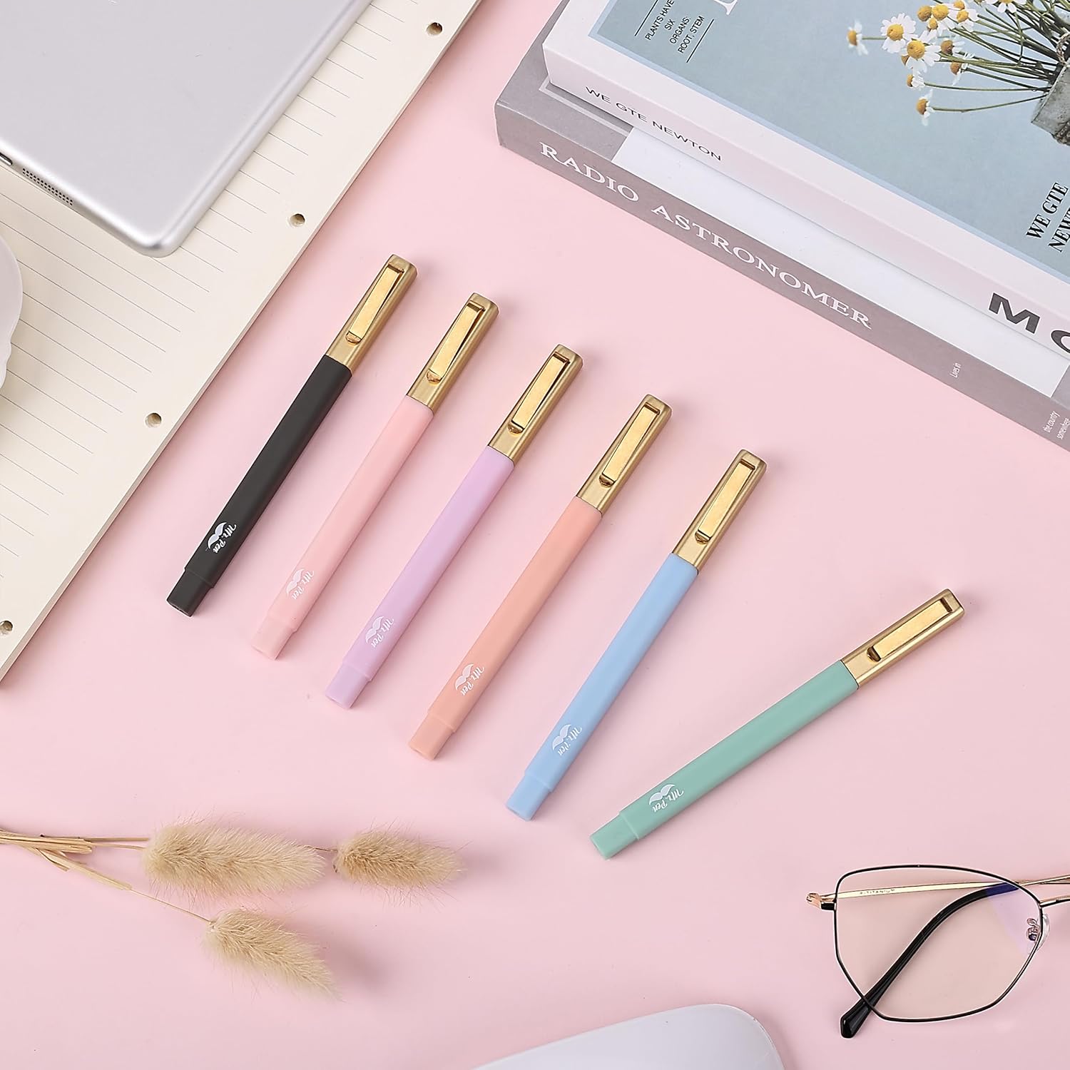 Mr. Pen- Aesthetic Highlighters and Ballpoint Pens No Bleed, 12 Pack, Morandi Colors, Bible Highlighters and Pens No Bleed, Fast Dry and No Smear for Bible Journaling, Planner, School Supplies - Image 7