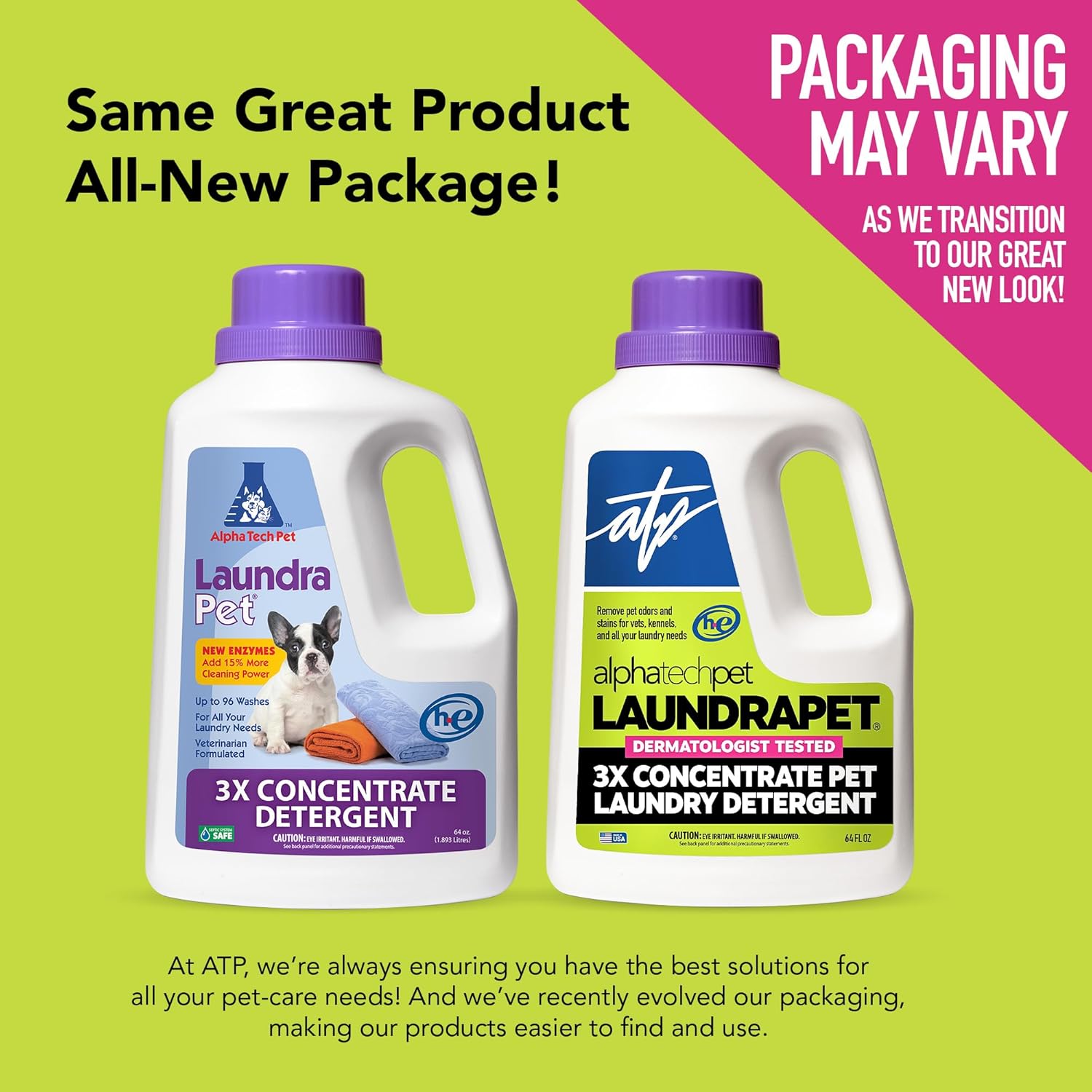 LaundraPet 3X Strength Premium Laundry Detergent with Enzyme Cleaner - 64 Oz (96 Washes) Pet Stain and Odor Eliminator, Enzymatic Detergent by Alpha Tech Pet - Image 6