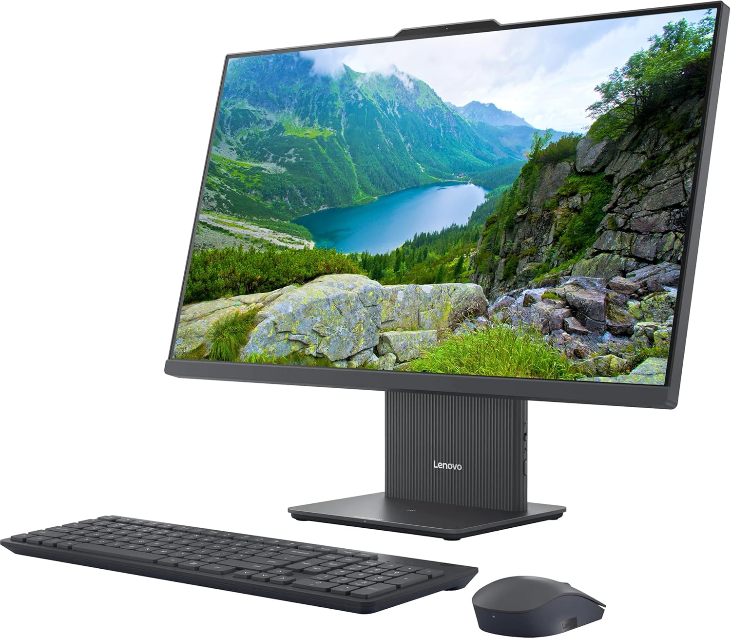 Lenovo IdeaCentre All-in-One Desktop Computer, 24" FHD Display, 6-core AMD Ryzen 5 7535HS, 16GB DDR5, 512GB SSD, Wi-Fi 6, HDMI in&Out, Wireless KB&Mouse, Windows 11 Home - Image 4