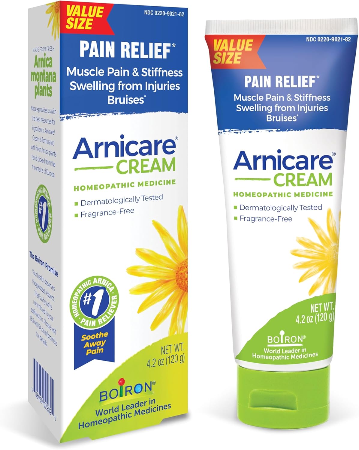 Boiron Arnicare Cream for Joint Pain, Muscle Pain, Swelling, Soreness, Stiffness, and Bruises - Fast Absorbing and Fragrance-Free - 4.2 oz - Image 2
