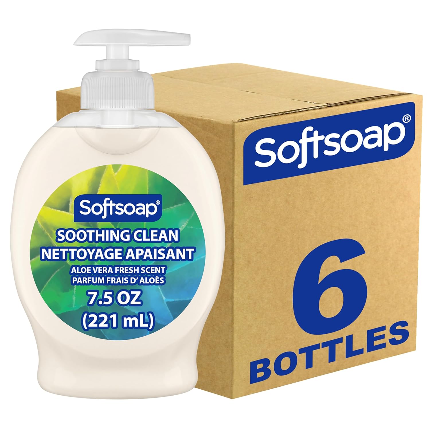 Softsoap Moisturizing Liquid Hand Soap, Soothing Clean Aloe Vera – 7.5 Fl Oz (Pack of 6) Softsoap Moisturizing Liquid Hand Soap, Soothing Clean Aloe Vera – 7.5 Fl Oz (Pack of 6)