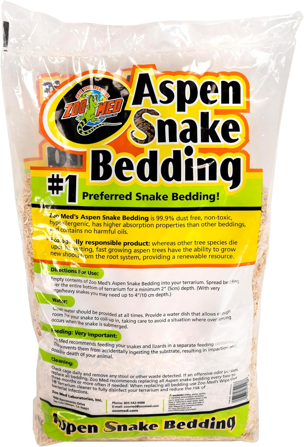 Zoo Med Aspen Snake Bedding 8qt - Image 3
