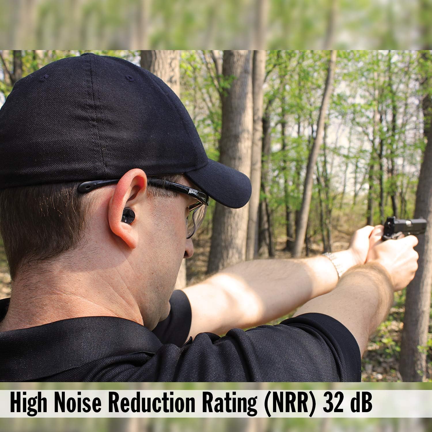 Mack's Covert Ops Soft Foam Shooting Ear Plugs, 50 Pair - 32 dB High NRR, 37dB SNR - Comfortable Earplugs for Hunting, Tactical, Target, Skeet and Trap Shooting - Image 7