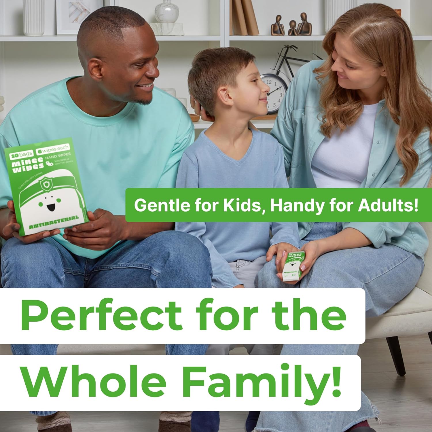 Impossibly Compact Travel Antibacterial Wipes Hand Sanitizer - 99% Water and Aloe - Safe for Sensitive Skin, Hand Wipes - Travel Essentials For Adults & Kids, 10 Pack Total 60 Wipes - Image 8