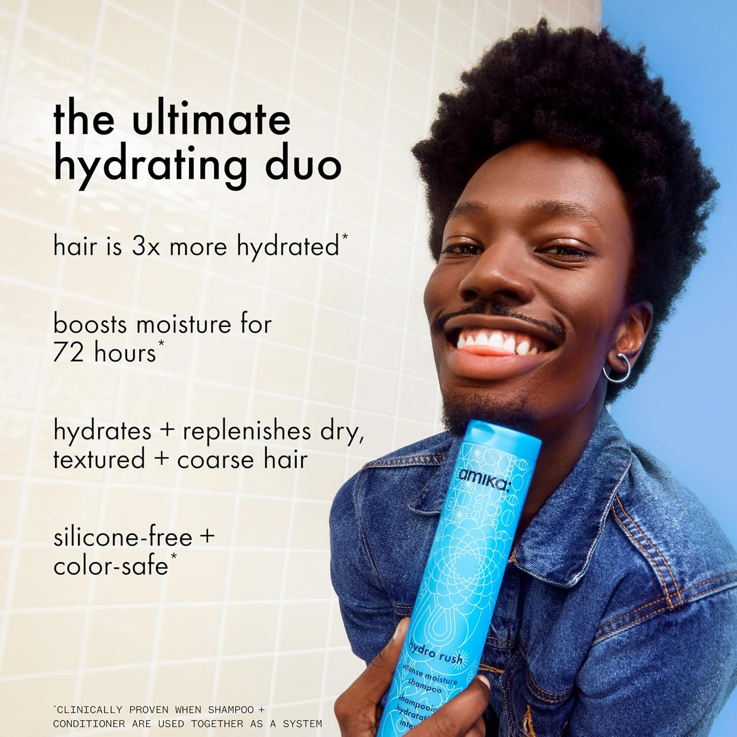 amika hydro rush intense moisture conditioner with hyaluronic acid - Image 3