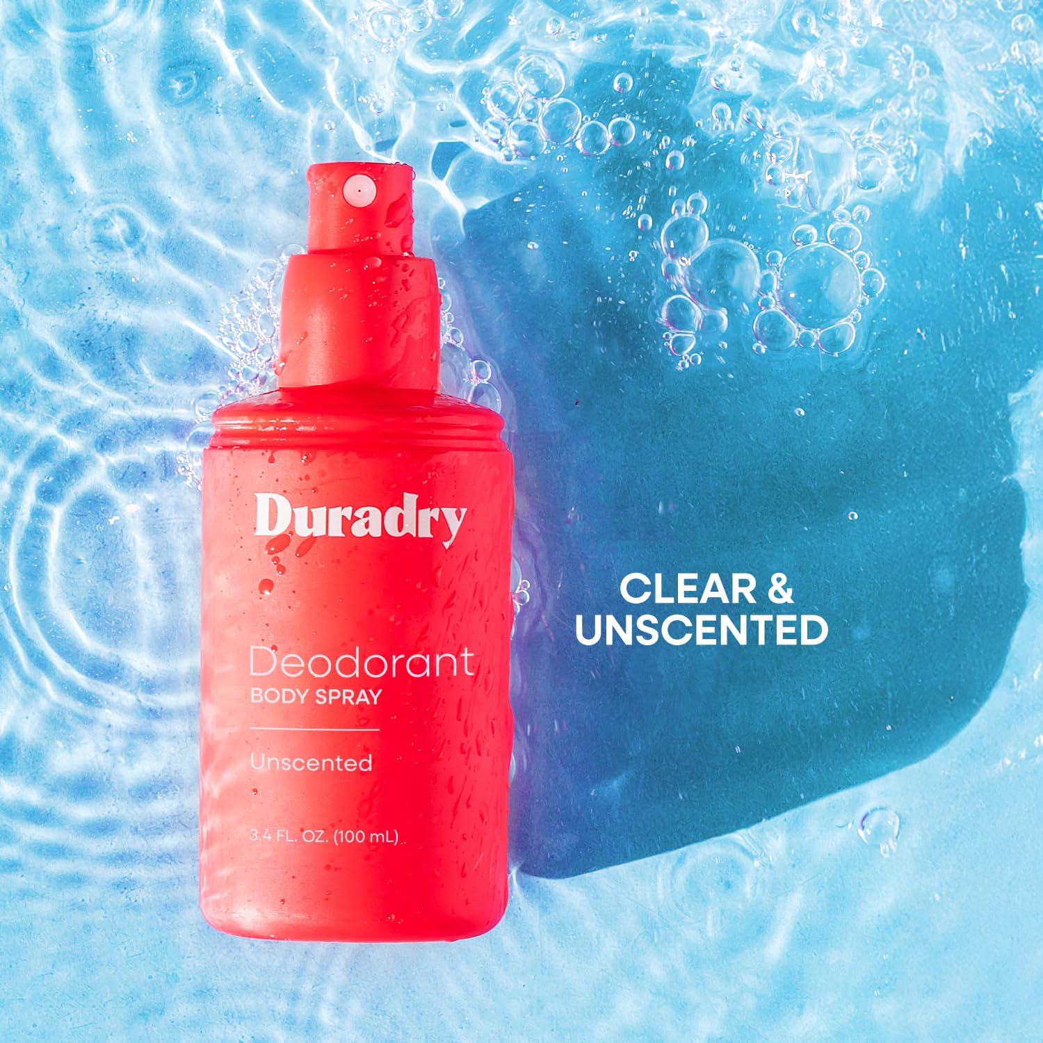 Duradry Aluminum-Free Deodorant Body Spray for Men and Women – Unscented Deodorant for Whole Body, Natural Odor Neutralizer, Clear and Residue Free, Non-Staining – 3.4 Fl Oz - Image 4