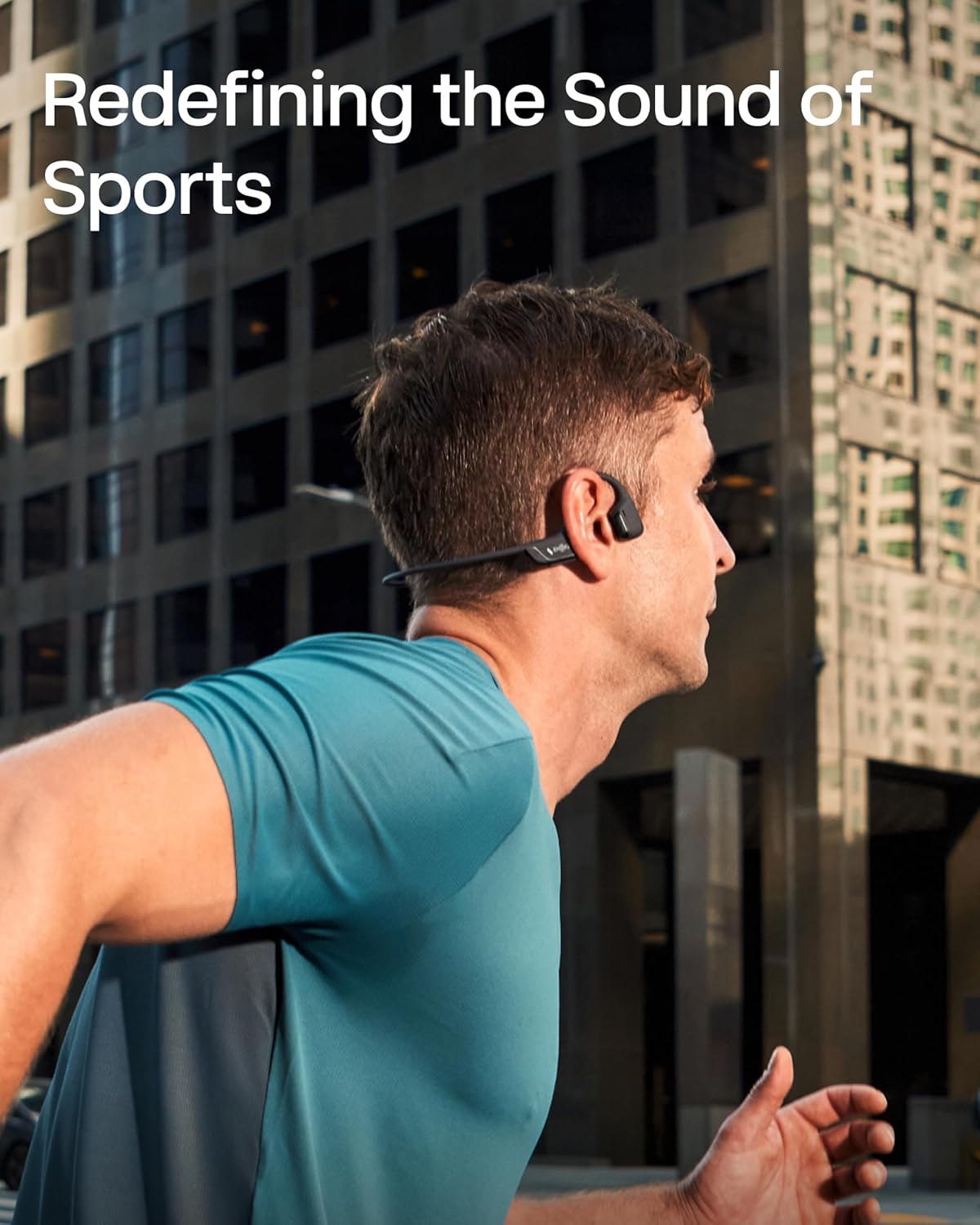 SHOKZ New OpenRun Pro 2- Bone Conduction Headphones, Open-Ear Bluetooth Wireless Sport Earphones for Running, Workouts - Sweat Resistant, Secure Comfortable Fit -Deep Bass, Smart Mic, Reflective Strip - Image 4