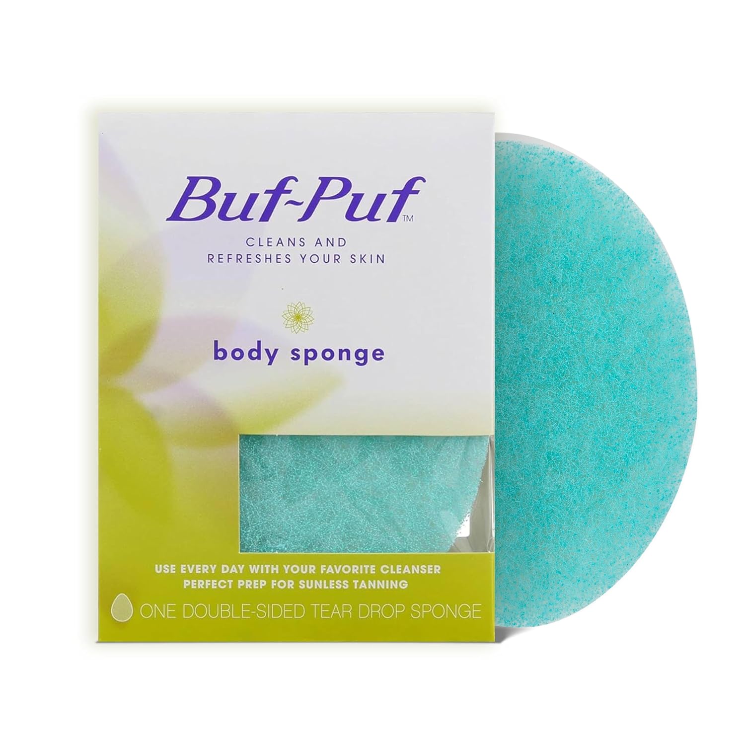 Buf-Puf Body Sponge, Bath Sponge, Dermatologist Developed, Cleanses Skin of Dirt, and Excess Oil, Reusable, Exfoliating, 1 Count - Image 2