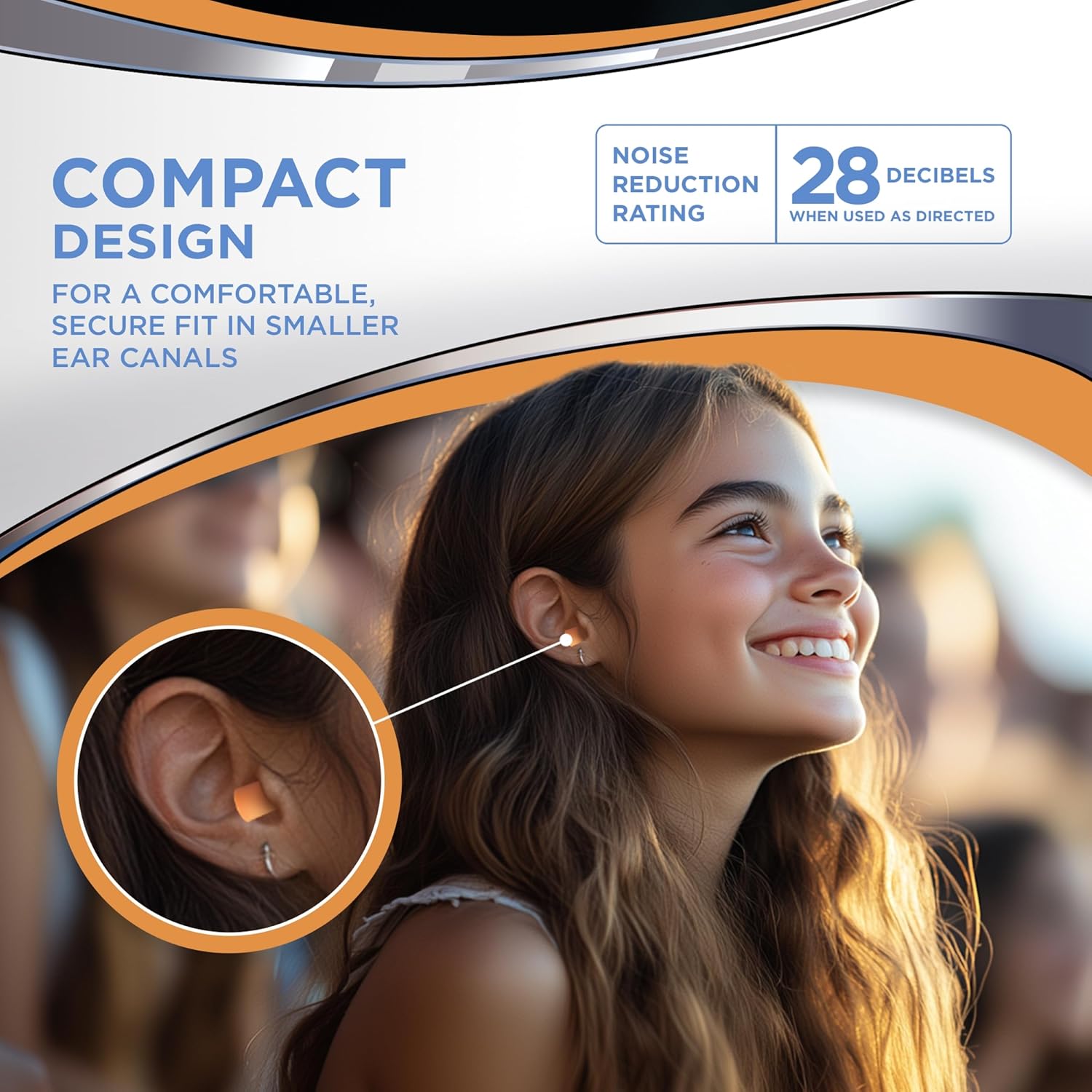 HEAROS Nanos NRR 28 Noise Cancelling Foam Ear Plugs - Extra Small Hearing Protection for Petite Ears - Ideal for Sleeping snoring Travel Concerts Sports Events and Shooting (25 Pairs) - Image 4