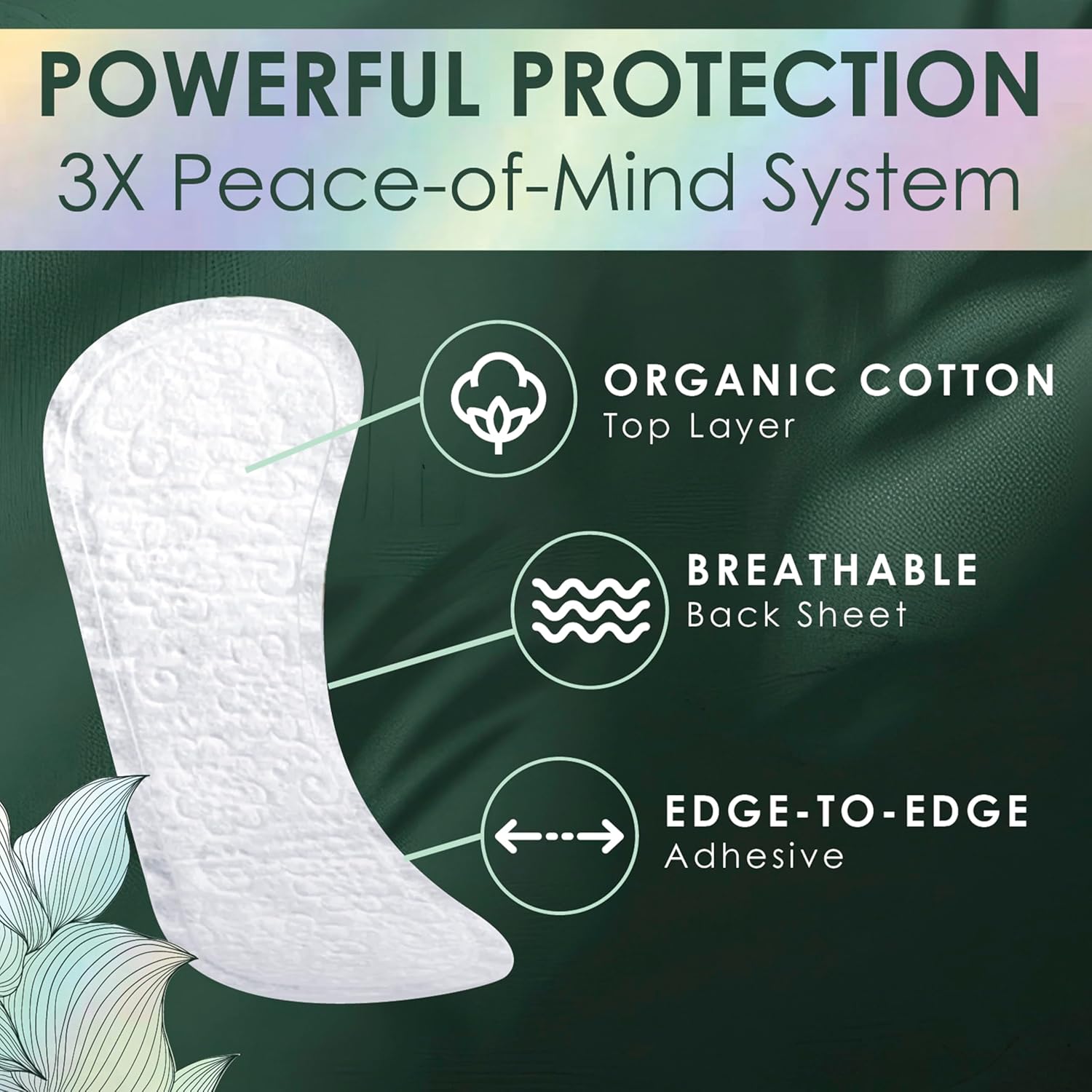 L. Ultra Thin Liners for Women, Regular Coverage, Organic Cotton Top Layer, Unscented Pantiliners, 100 Count - Image 3