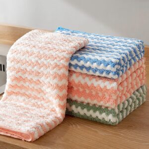 JOYMOOP 5 Pack Microfiber Cleaning Cloth, All-Purpose Microfiber Towels, Absorbent Streak Free Lint Free Rags for Cleaning Reusable and Washable Towels – 11.81″ x 11.81″