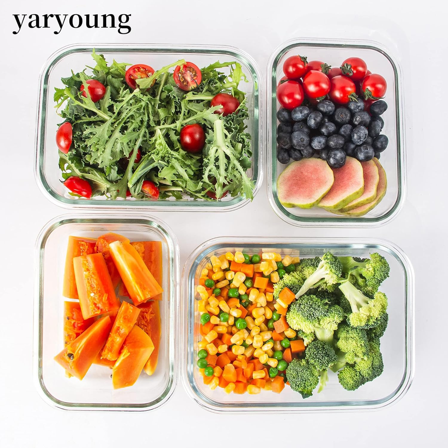 10 Pack Glass Food Storage Containers, Glass Meal Prep Containers with Lids Leak Proof, Microwave & Freezer Safe (34oz & 12oz) - Image 7