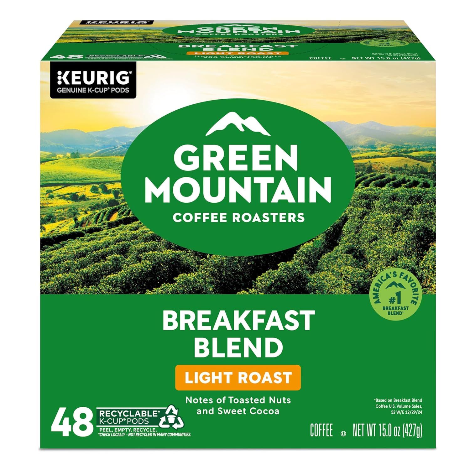 Green Mountain Coffee Roasters Breakfast Blend Single-Serve Keurig K-Cup Pods, Light Roast Coffee, 48 Count - Image 17