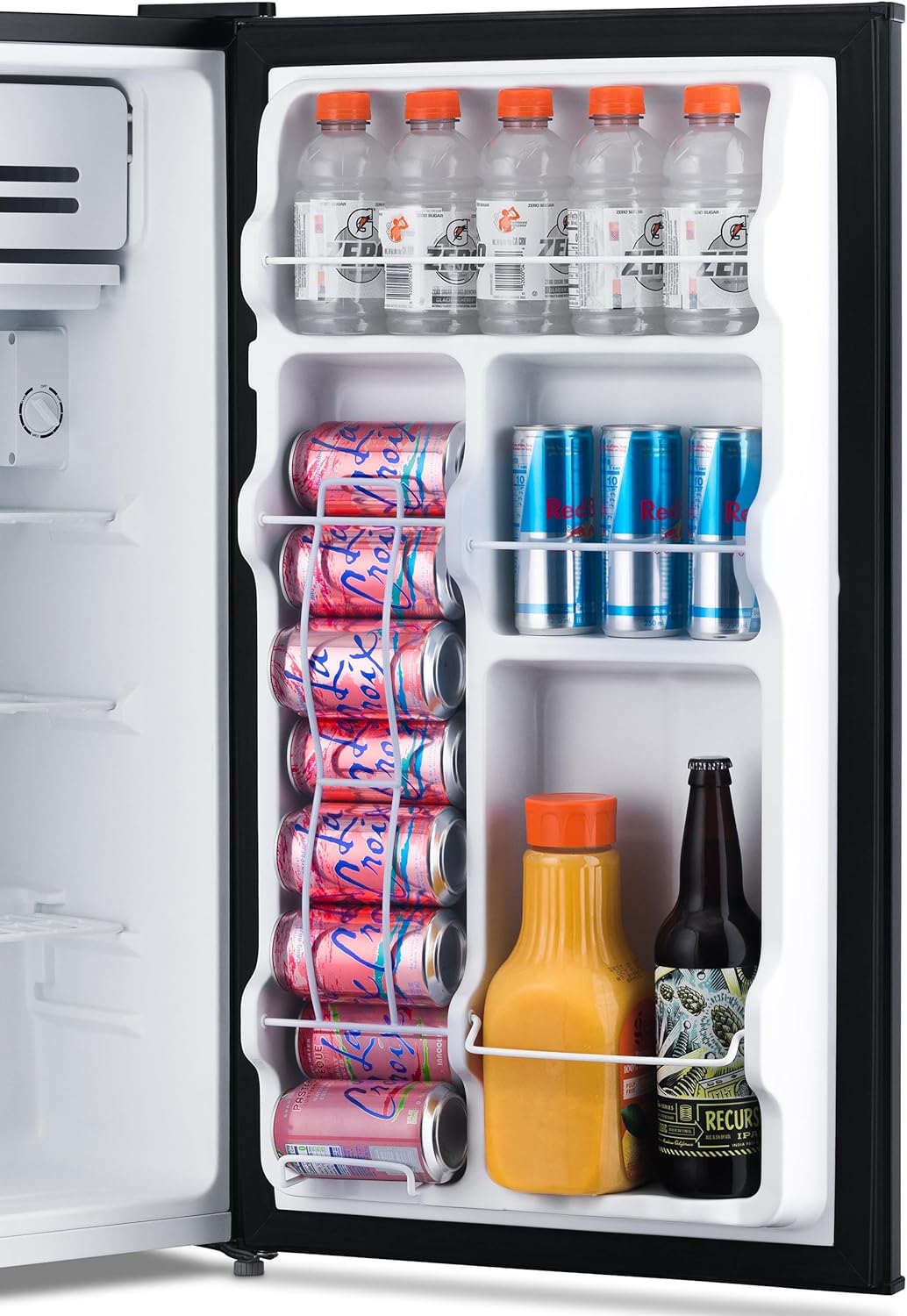NewAir 3.3 Cu. Ft. Compact Mini Fridge with Chiller Compartment, Energy Star Certified, Single Door Refrigerator, Can Dispenser, Perfect for Dorm Rooms, Bedrooms, Home Offices, and RV Vans - Image 12