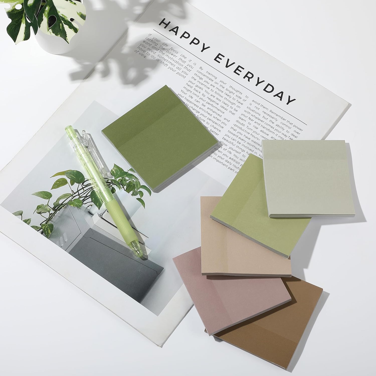Mr. Pen- Sticky Notes, 3”x3”, 12 Pads, 600 Sheets, Dark and Earthy Colors, Sticky Notes Bulk, Self-Stick Note Pads, Perfect for Office, School, Home, Study & Organization - Image 8