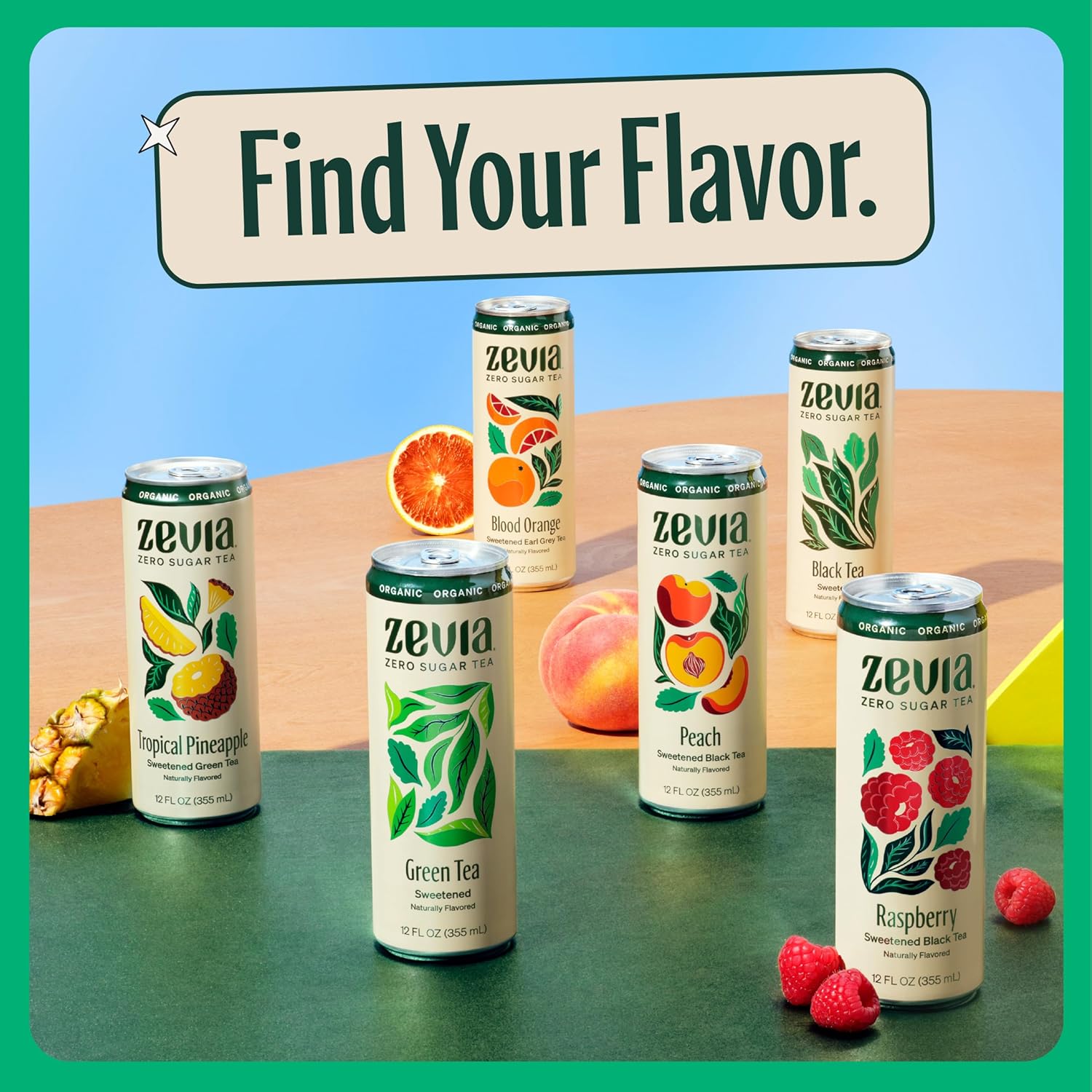 Zevia Zero Sugar Tea, Black Tea with Raspberry, 12 oz Cans (12-Pack) – Naturally Sweetened, Zero Calorie Sugar Free - Non-GMO Project Verified, Gluten-Free, Vegan - Image 6