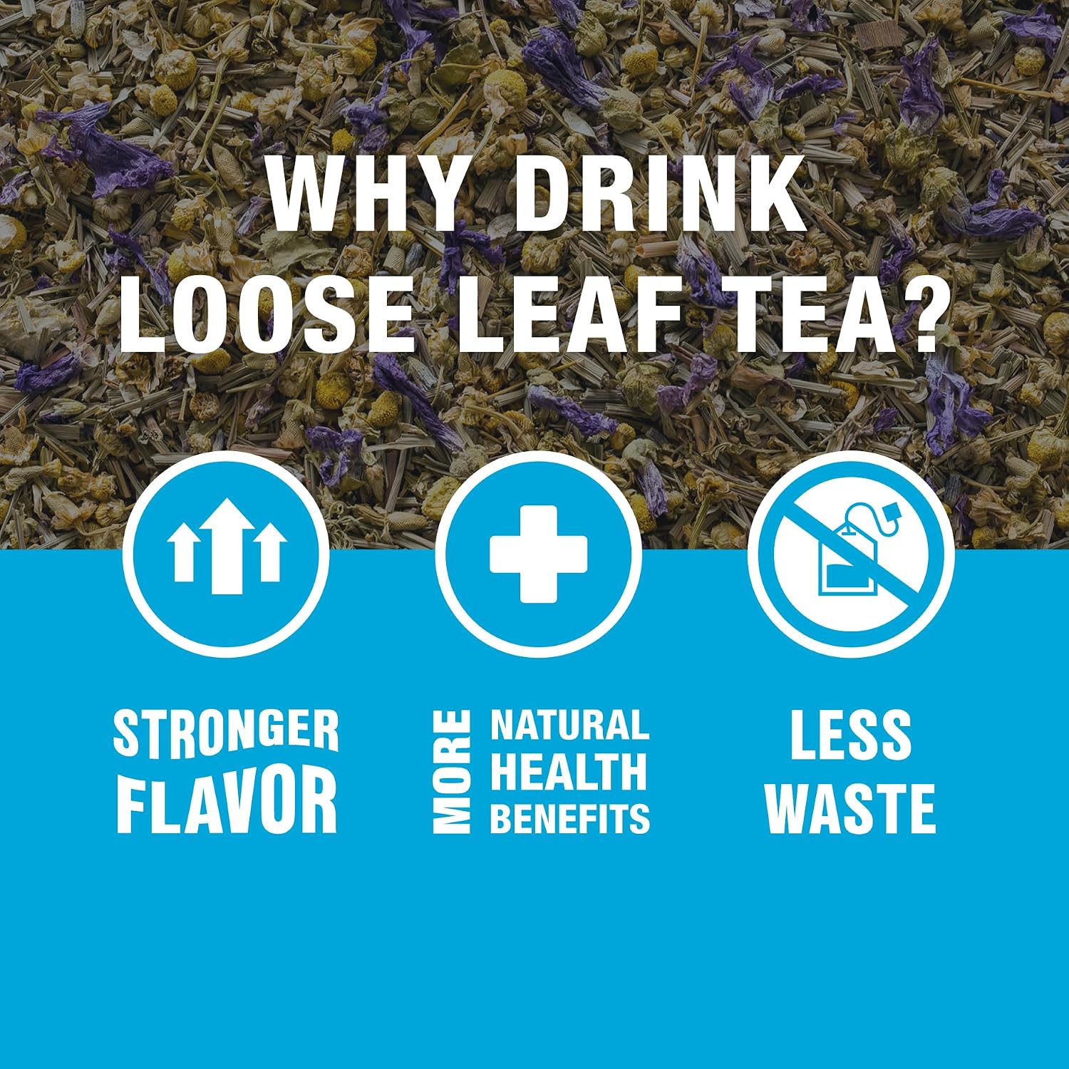 Tiesta Tea - Lavender Chamomile Herbal Tea, Loose Leaf, Calming Blend with Chamomile and Lavender, Caffeine-Free Herbal, Great for Hot or Iced Brews, Resealable Bulk Pouch, 200 Cups, 8 Ounce - Image 8