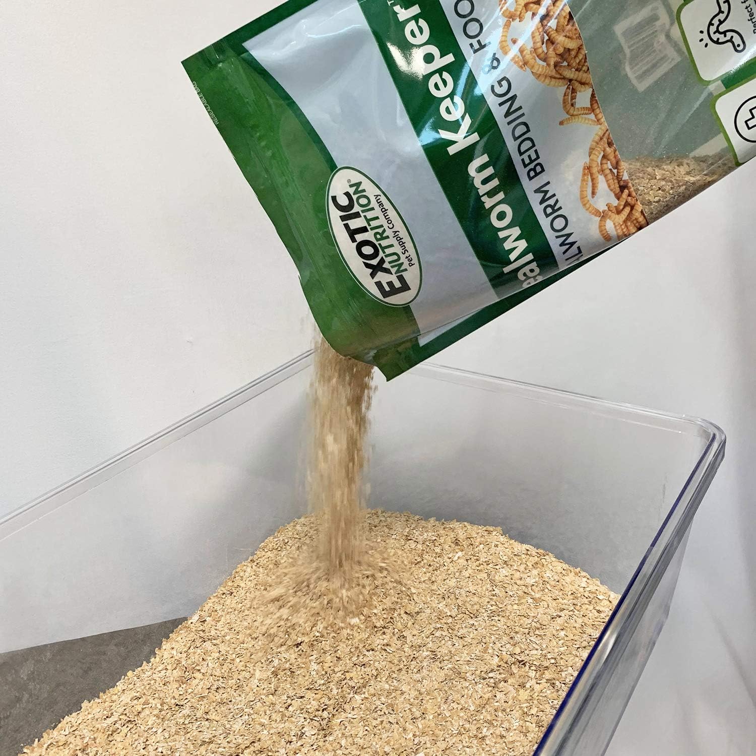 Exotic Nutrition Mealworm Keeper - Healthy Bedding & Feed for Breeding Live Feeder Mealworms… (1 lb) - Image 4